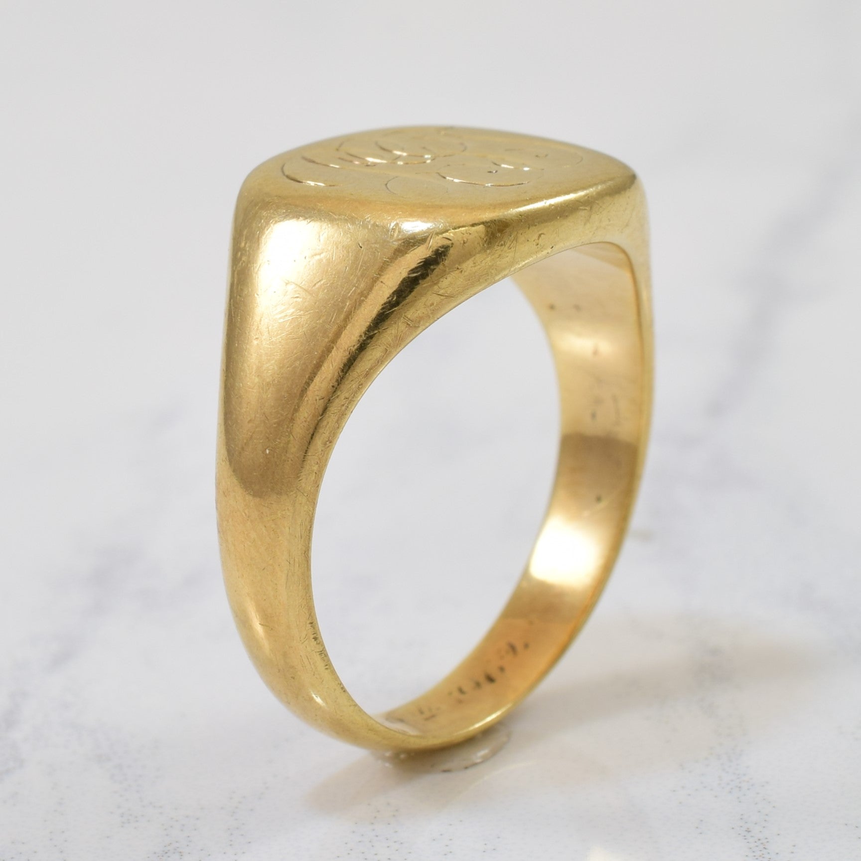 Birks' Engraved Initial 'PGG' Signet Ring | SZ 8.25 |