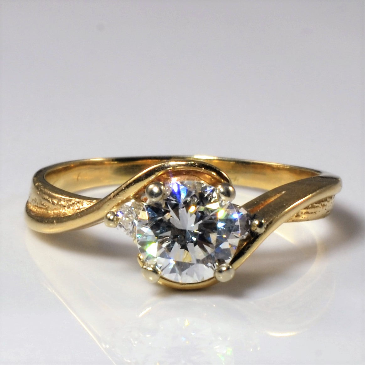 High Set Bypass Engagement Ring | 0.84ctw | SZ 7 |