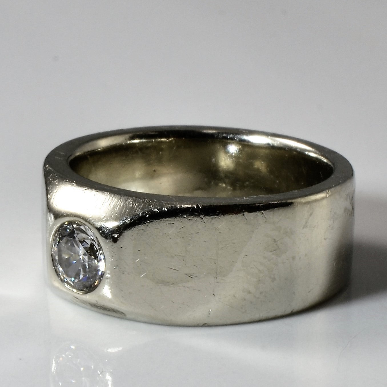Bezel Set Solitaire Diamond Ring | 0.42ct | SZ 6.25 |