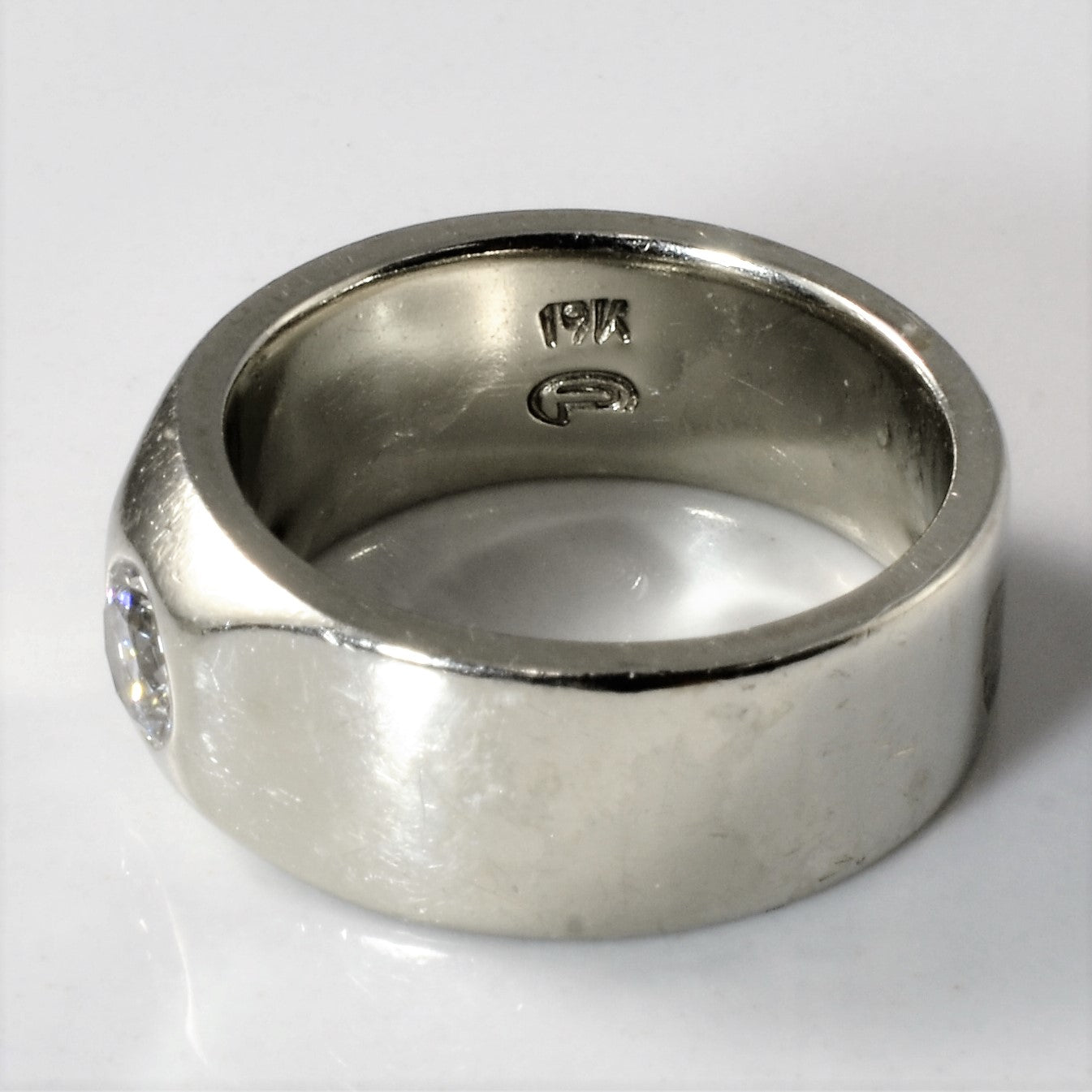 Bezel Set Solitaire Diamond Ring | 0.42ct | SZ 6.25 |