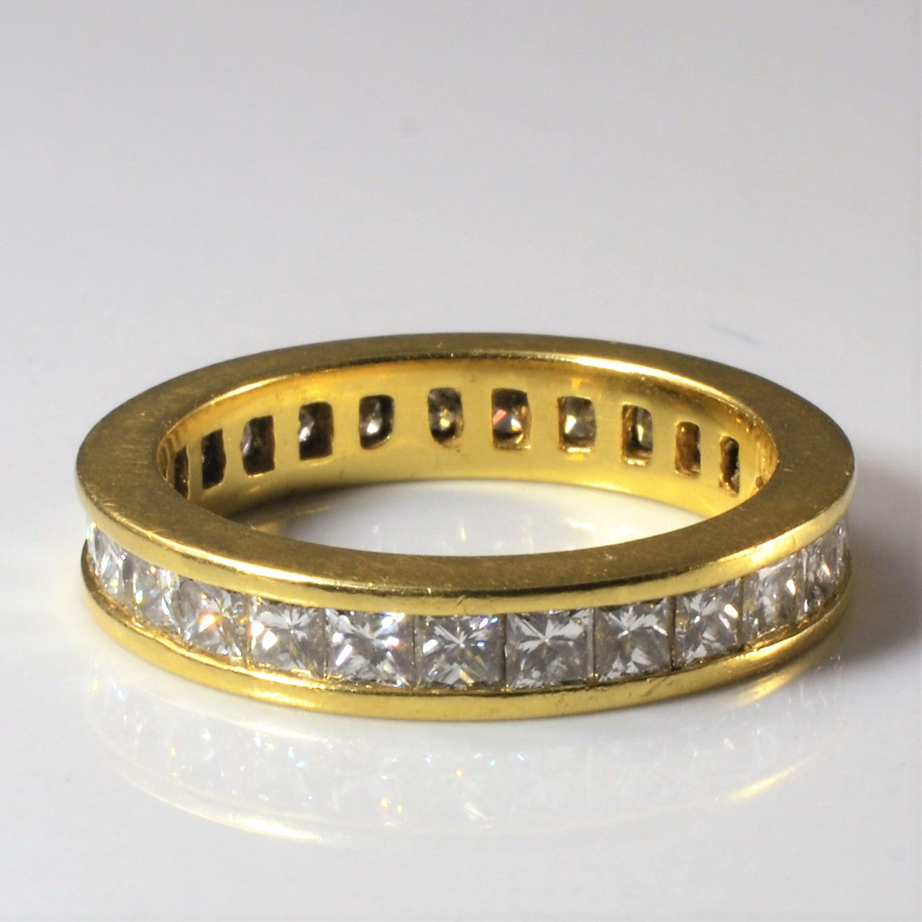Alliance diamant princesse | 2,70 ct | Taille 5,5 |