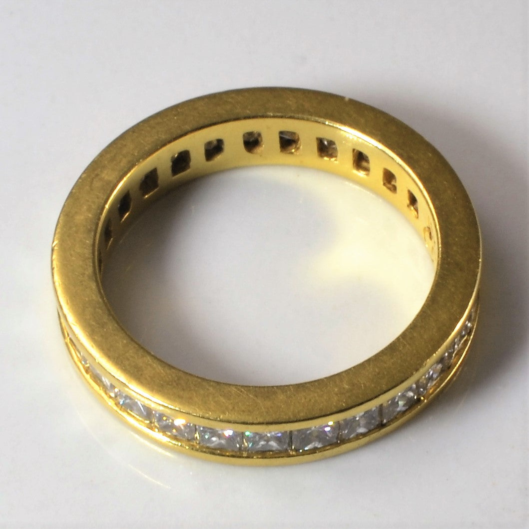Alliance diamant princesse | 2,70 ct | Taille 5,5 |