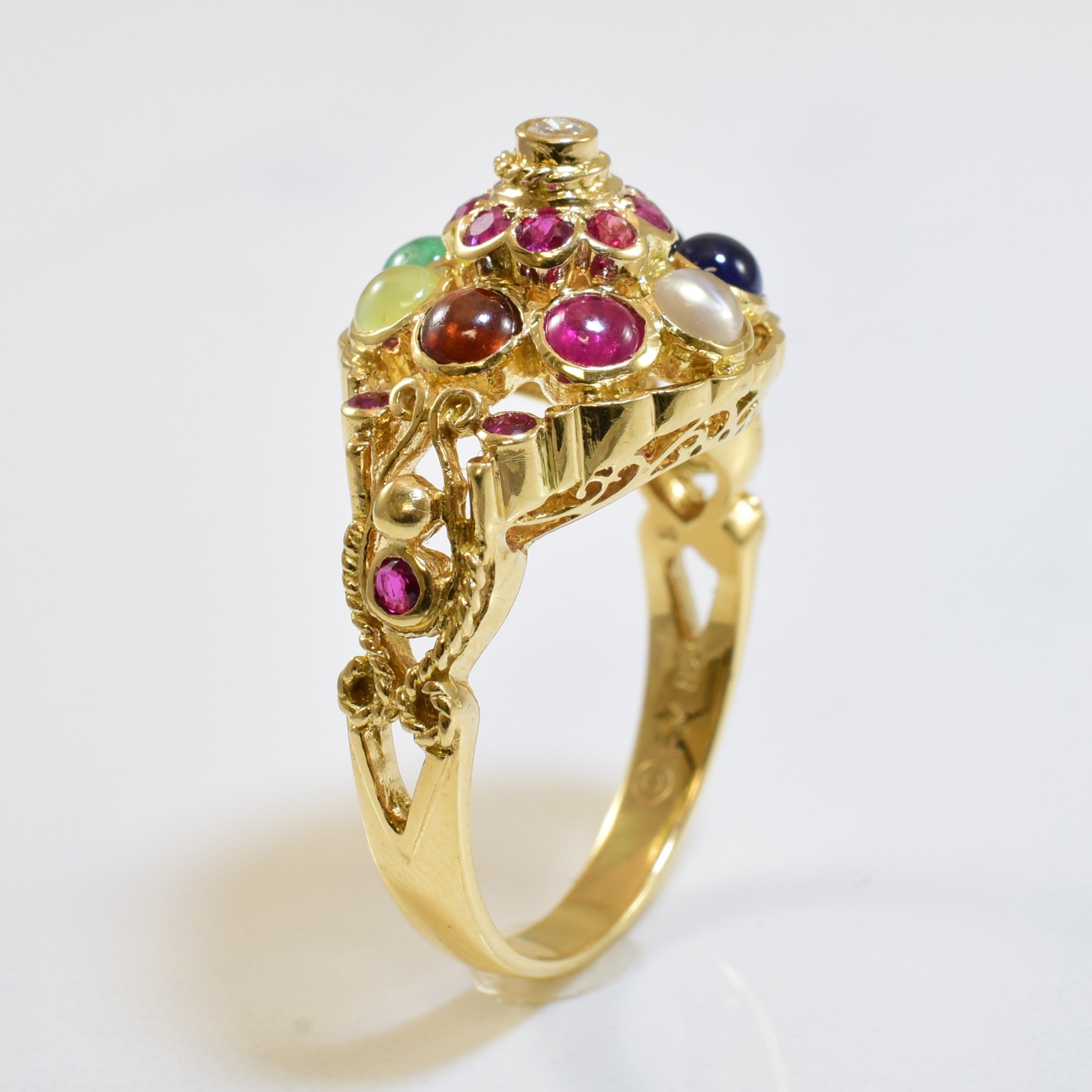 Bague Princesse de Siam Multi-Pierres | 1,35 ct | Taille 8 |