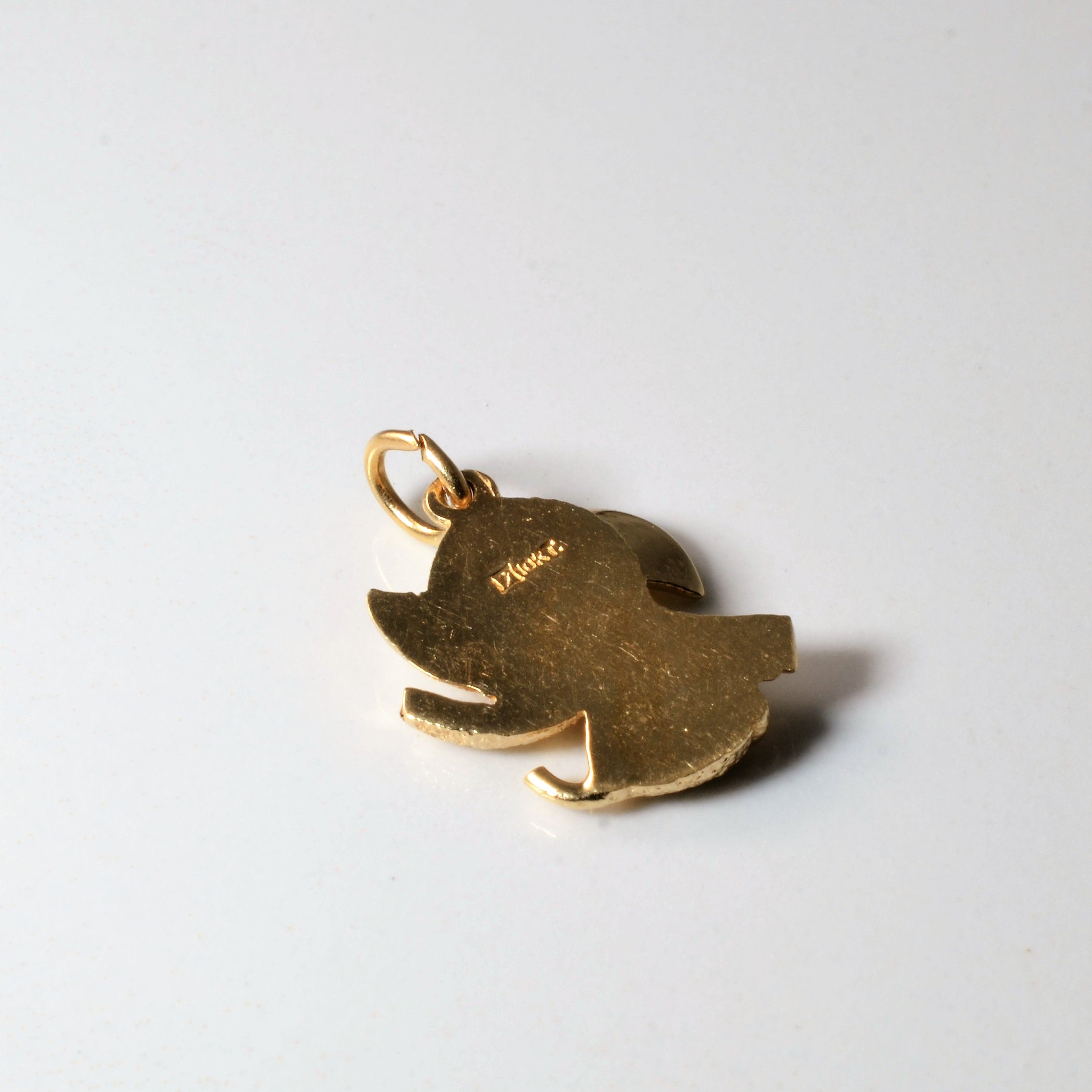 Yellow Gold Elephant Pendant |