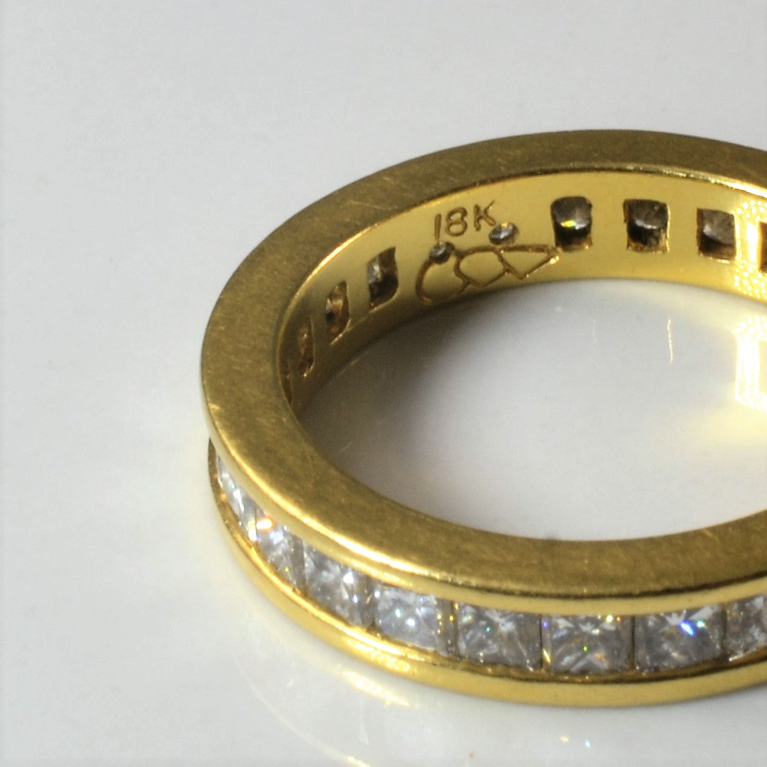 Alliance diamant princesse | 2,70 ct | Taille 5,5 |