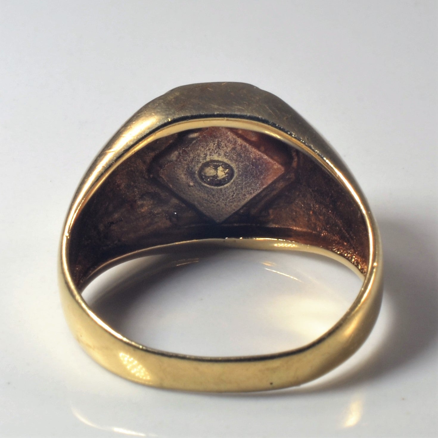 Solitaire Diamond Signet Ring | 0.24ct | SZ 8.75 |