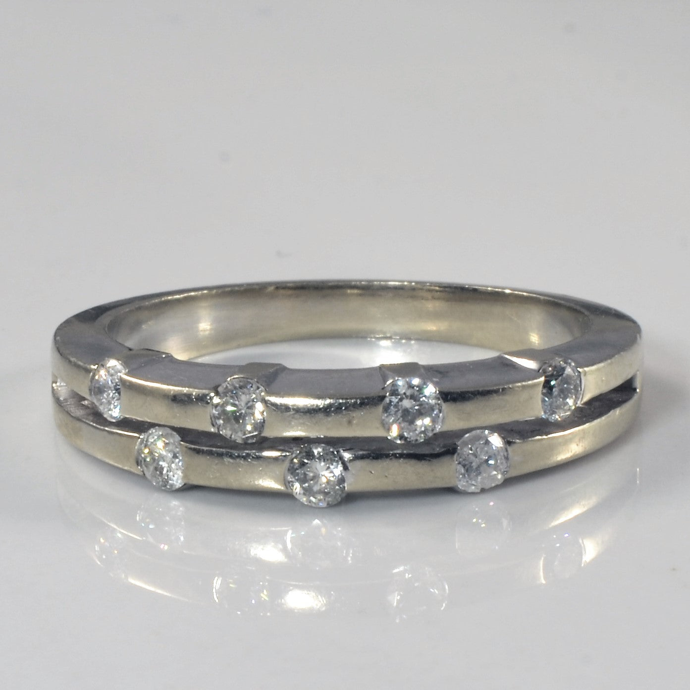 Tension Set Diamond Constellation Band | 0.42ctw | SZ 8.5 |