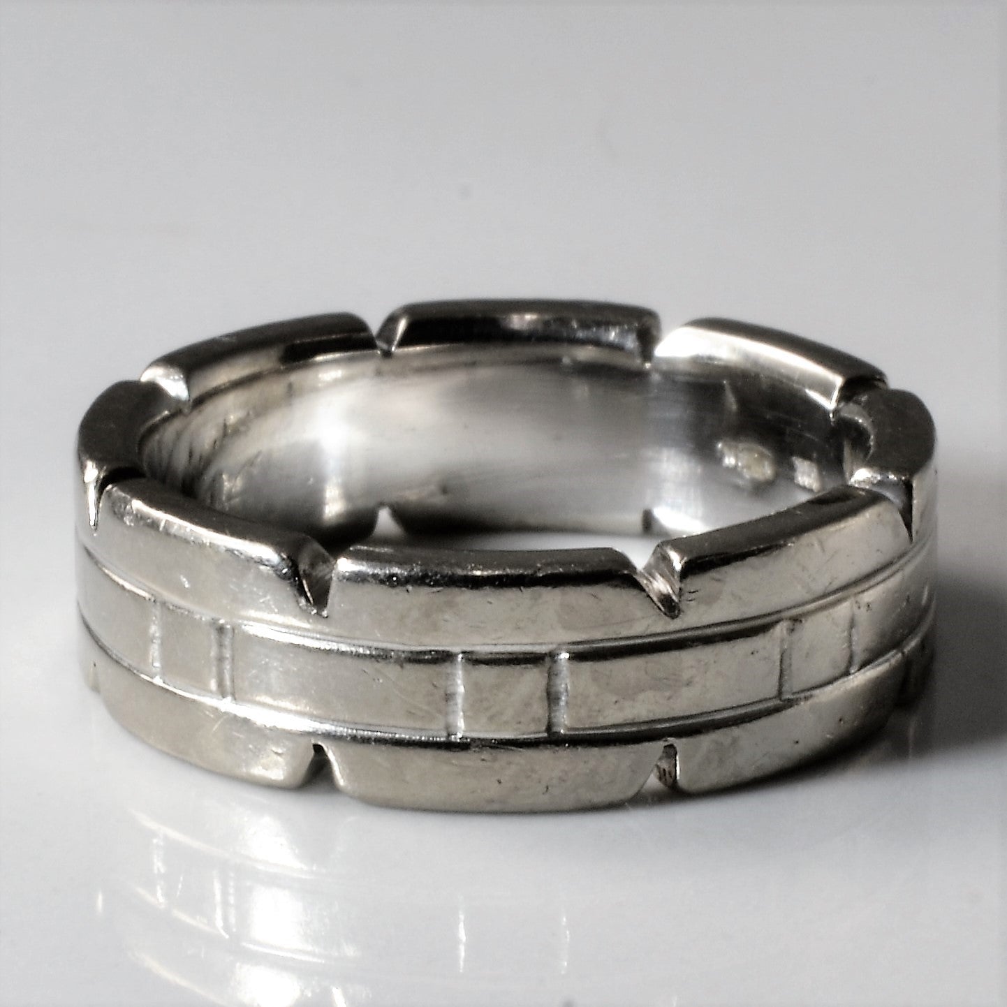 Platinum Brick Band | SZ 6.75 |