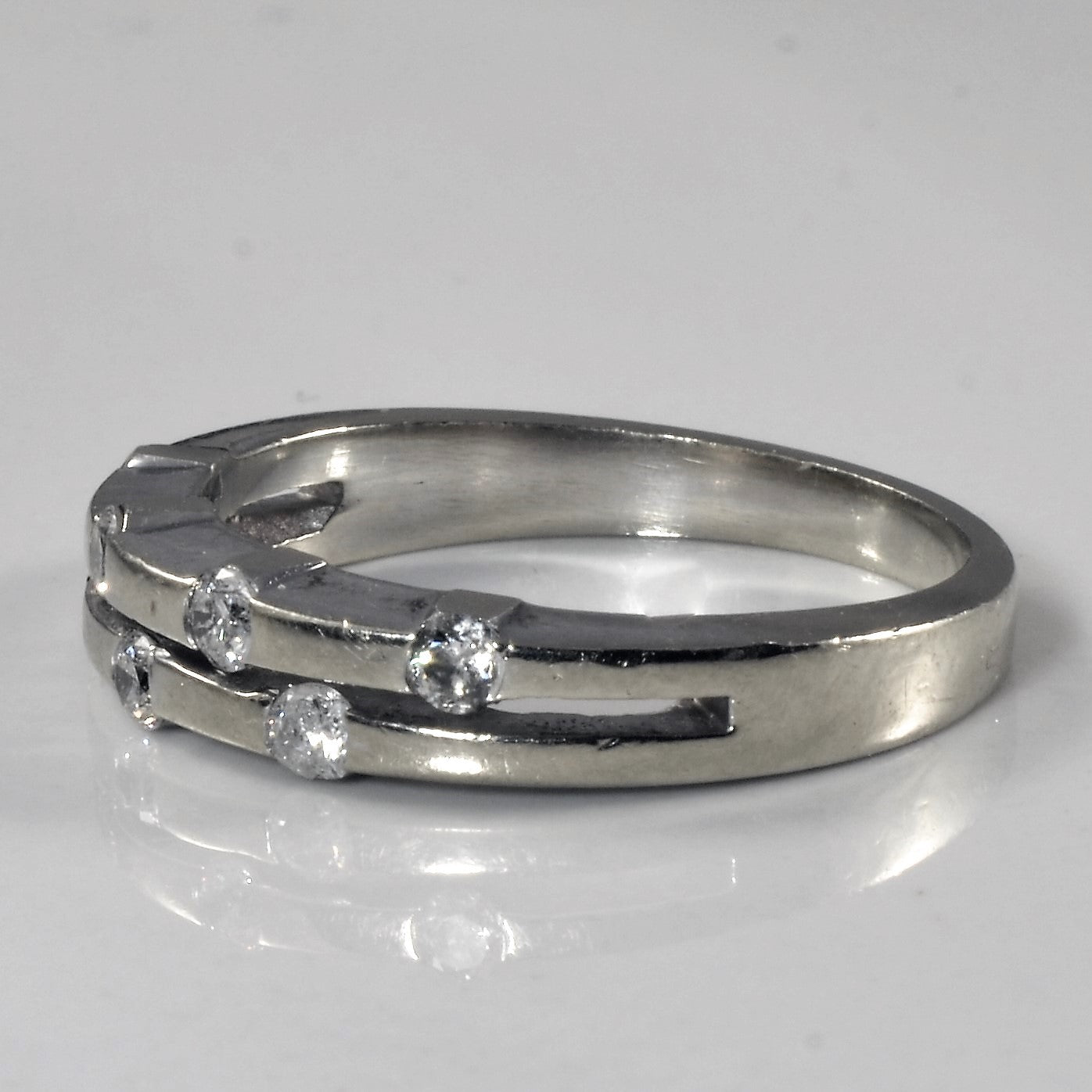 Tension Set Diamond Constellation Band | 0.42ctw | SZ 8.5 |