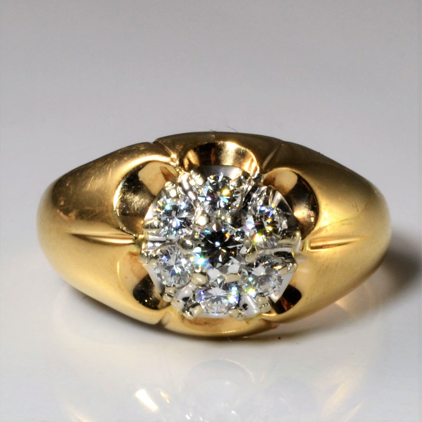 Cluster Set Diamond Dome Ring | 0.70ctw | SZ 11 |