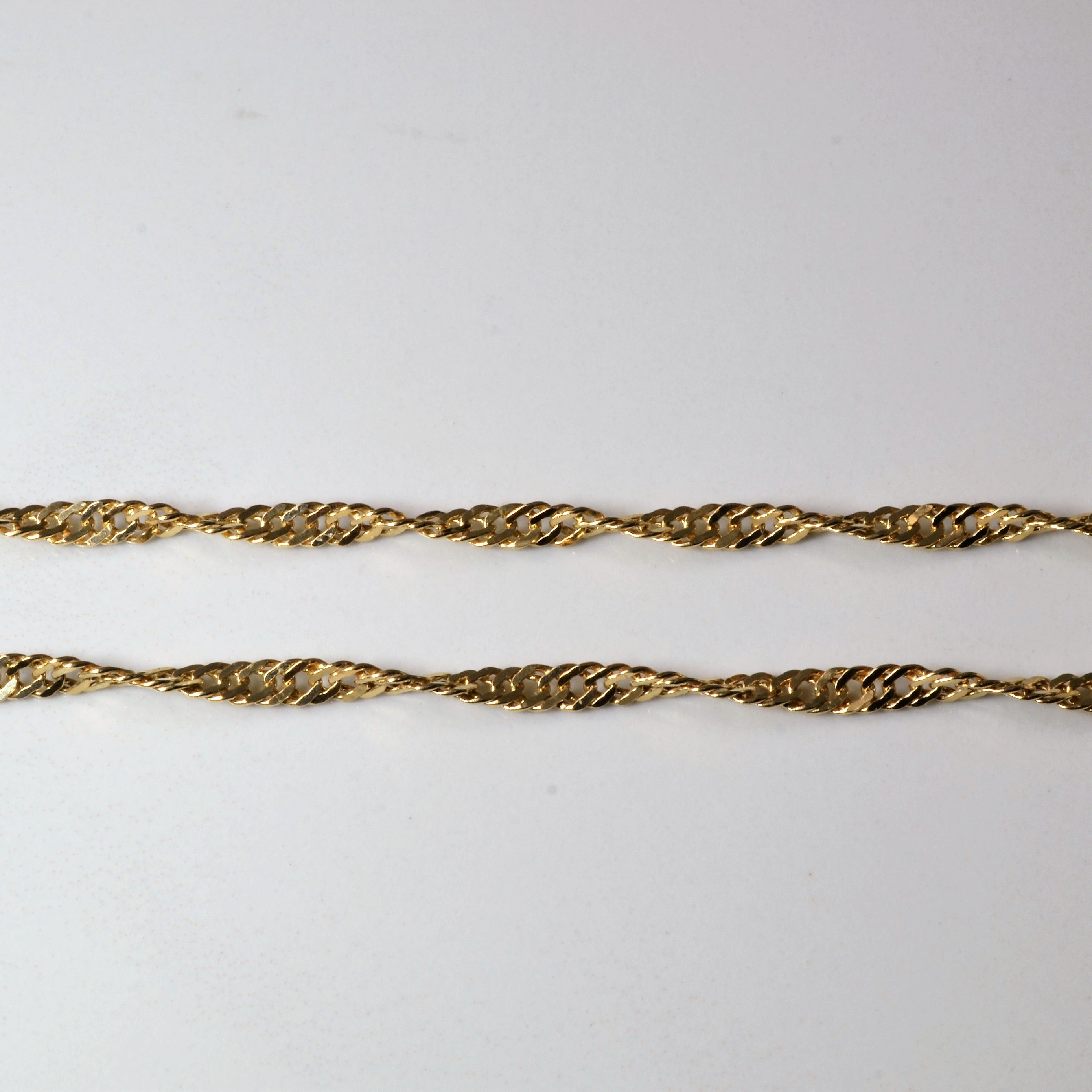 10k Yellow Gold Singapore Chain | 18" |