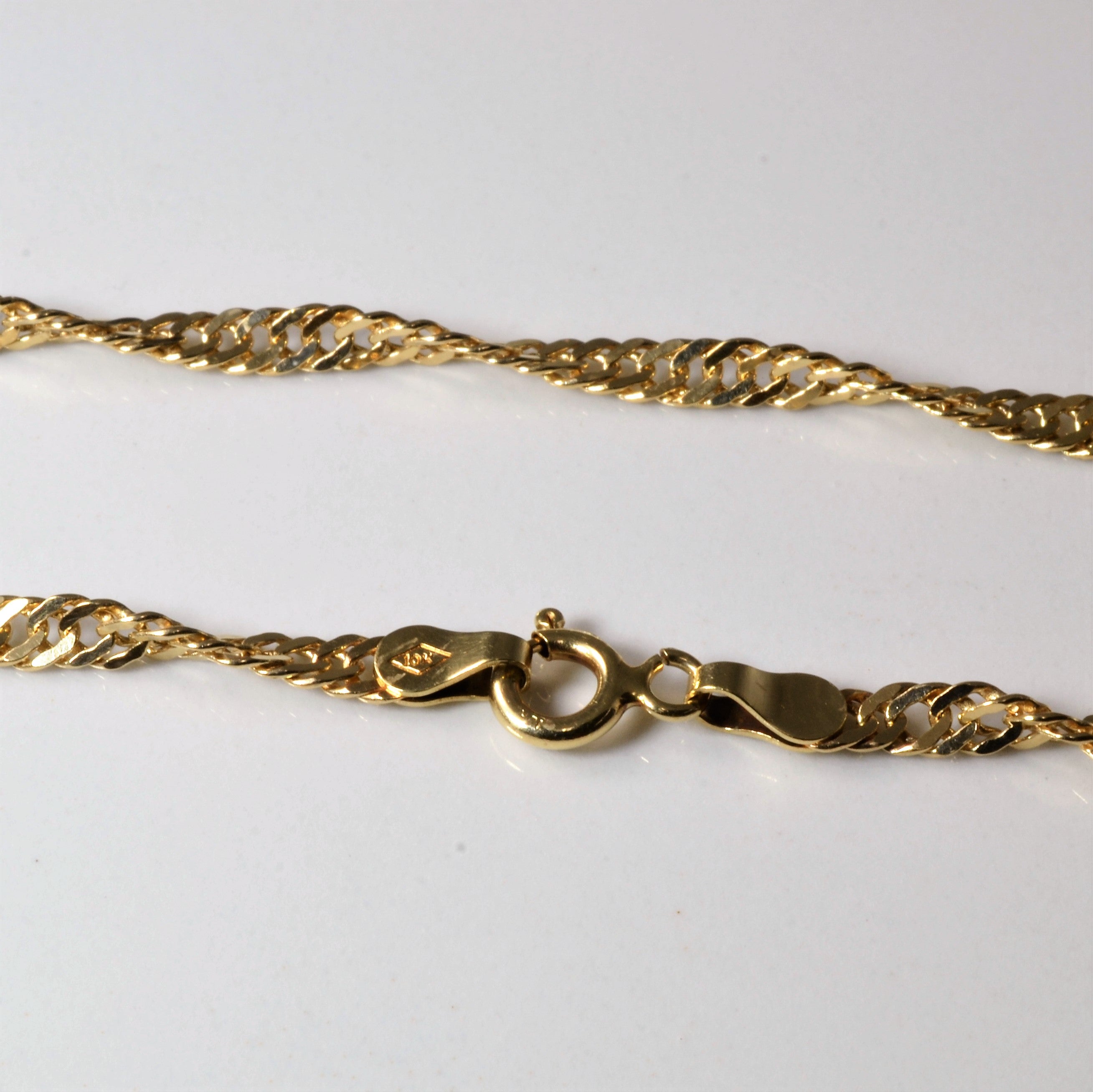 10k Yellow Gold Singapore Chain | 18" |