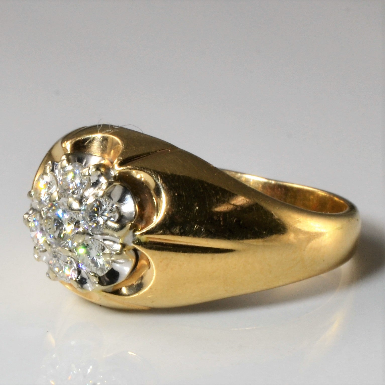 Cluster Set Diamond Dome Ring | 0.70ctw | SZ 11 |