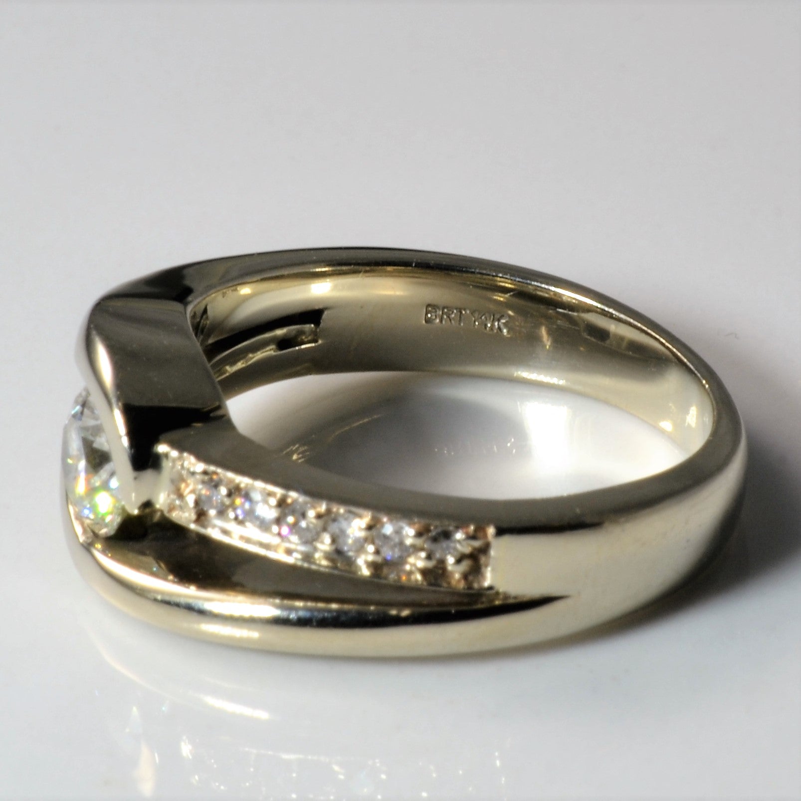 Bypass Semi Bezel Diamond Ring | 0.55ctw | SZ 6.5 |
