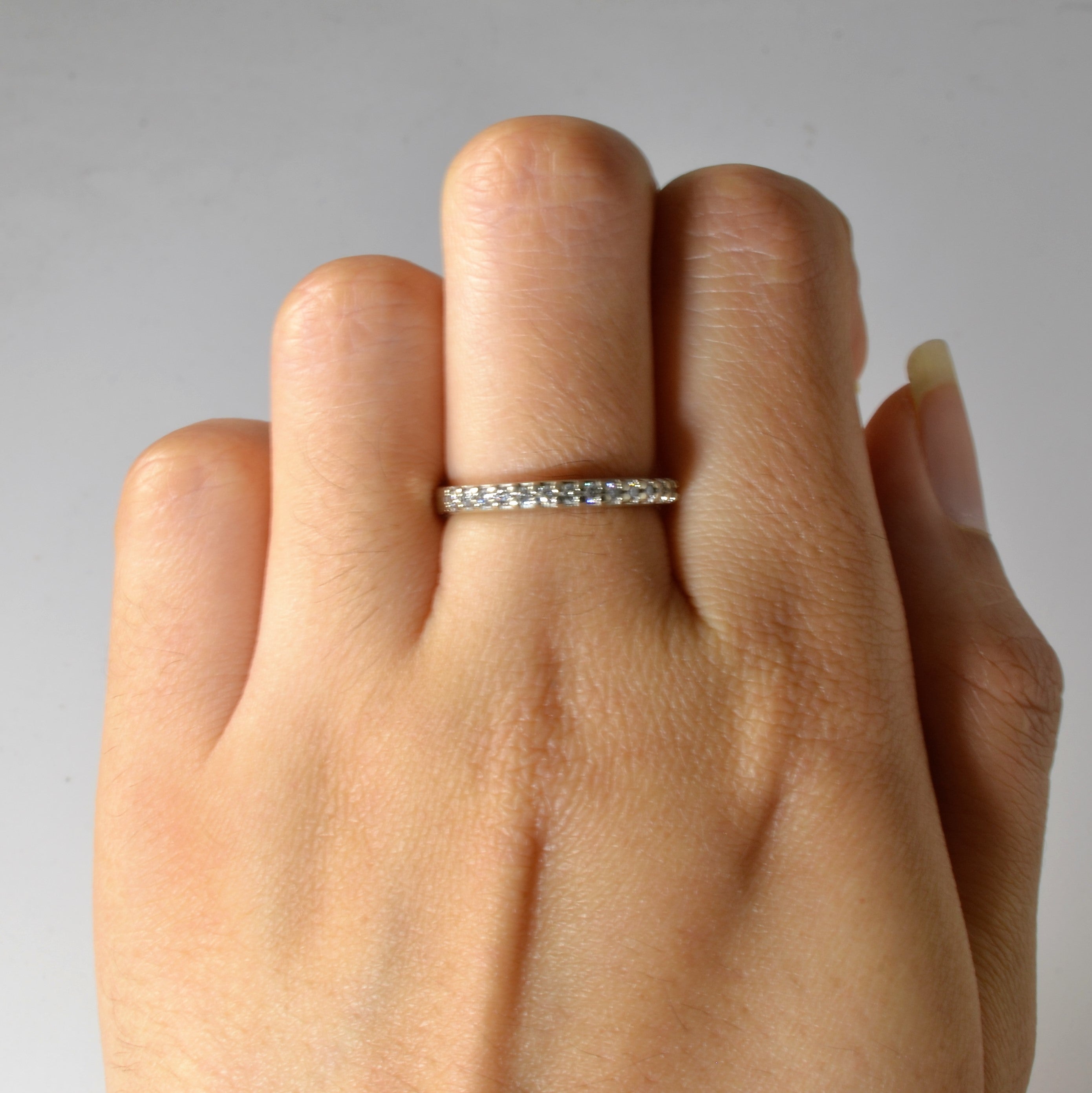 Pave Set Diamond Band | 0.175ctw | SZ 6.5 |