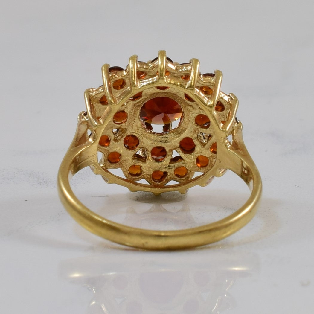 Garnet Cluster Cocktail Ring | 2.00ctw | SZ 5 |