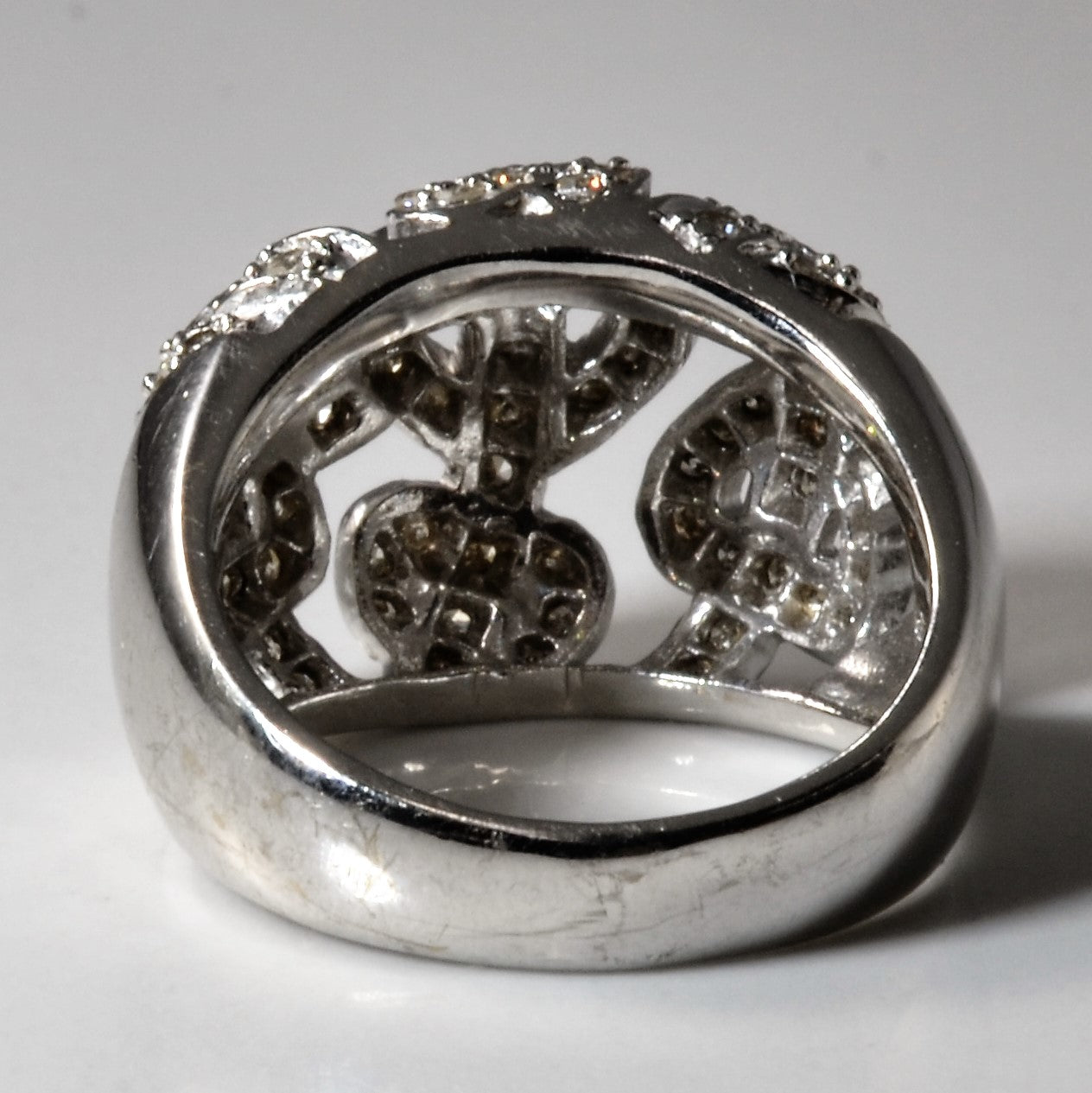 Heart Lock Diamond Dome Ring | 0.66ctw | SZ 5.25 |