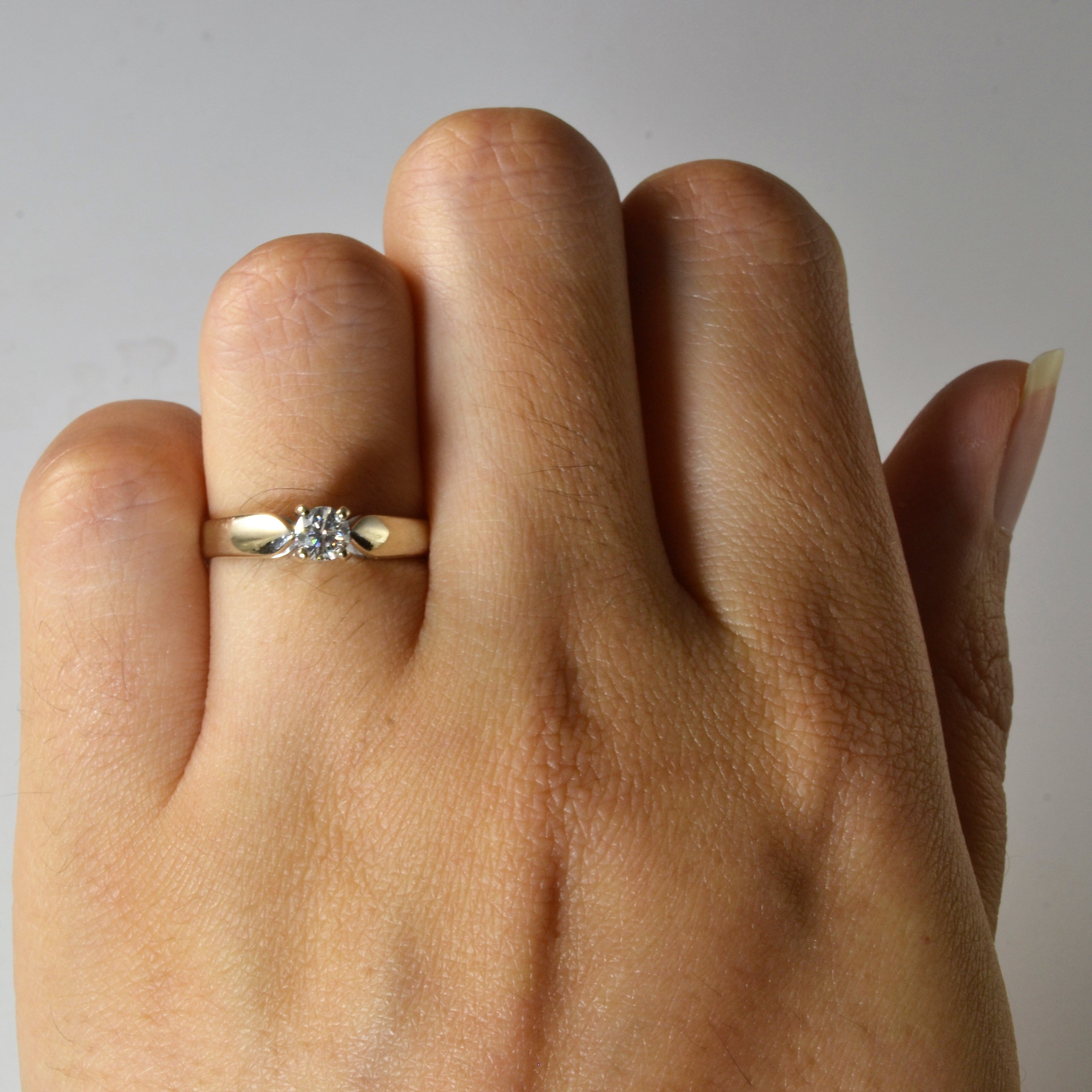 Solitaire Diamond Engagement Ring | 0.23ct | SZ 5.5 |