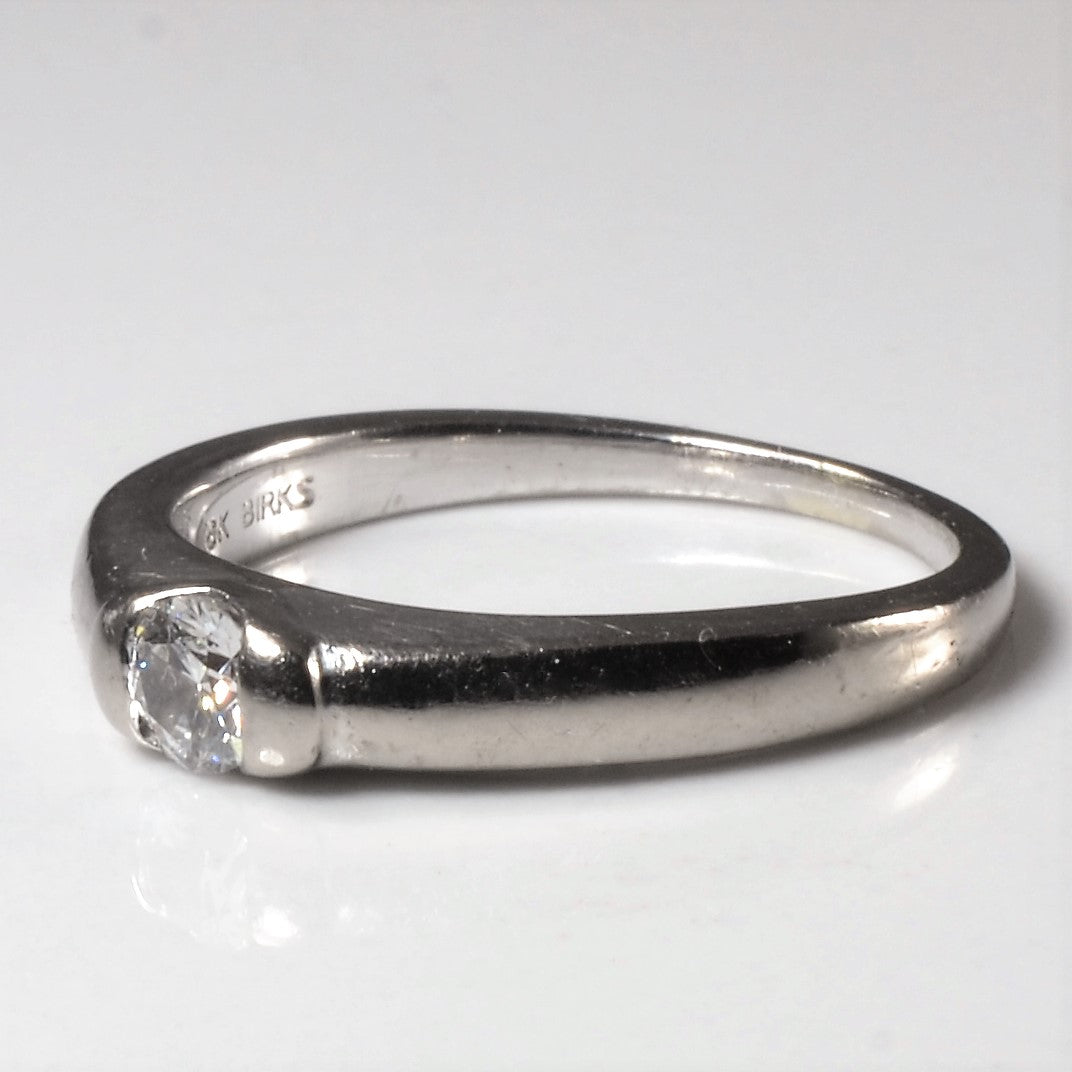 Birks' Semi Bezel Solitaire Diamond Ring | 0.14ct | SZ 4.75 |