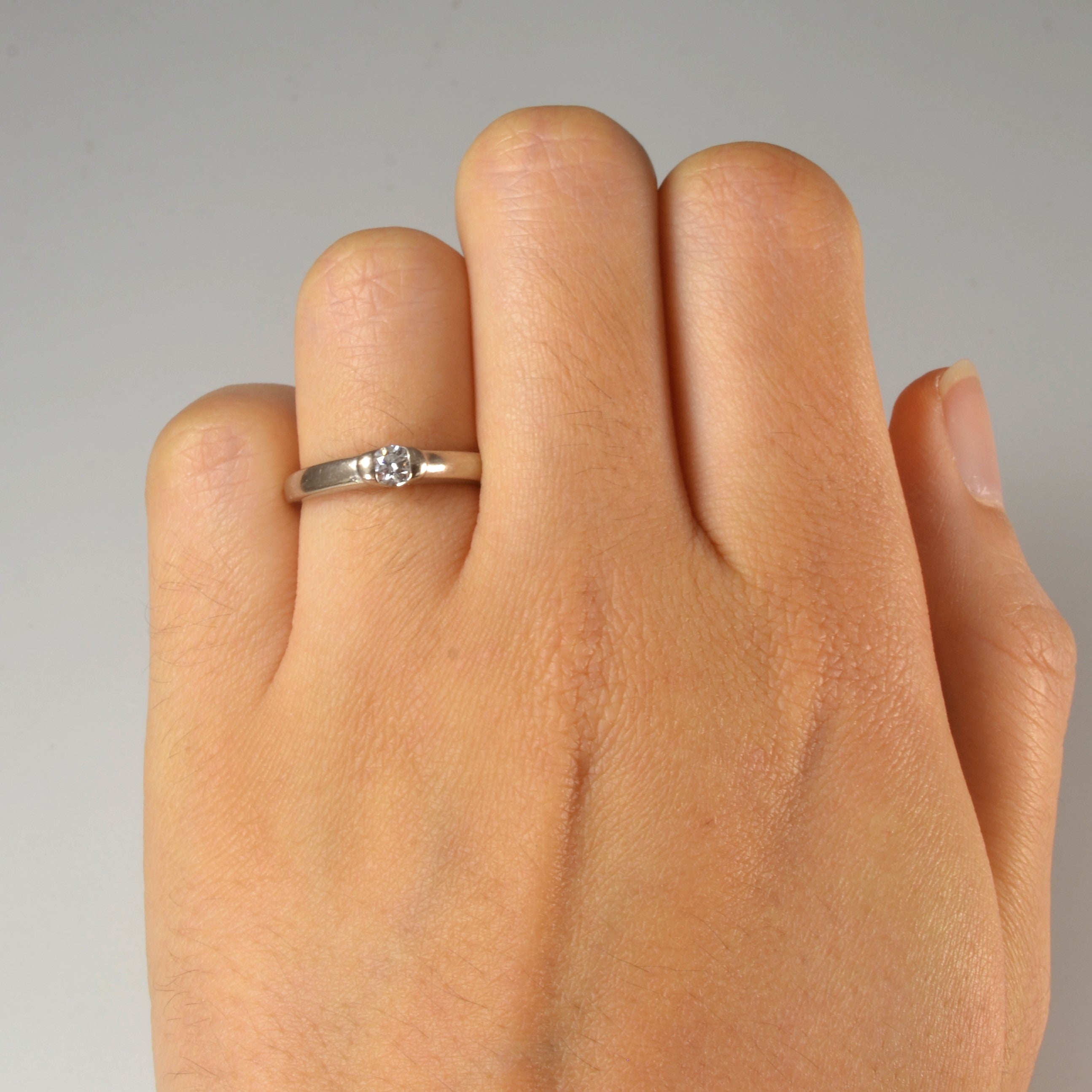 Birks' Semi Bezel Solitaire Diamond Ring | 0.14ct | SZ 4.75 |