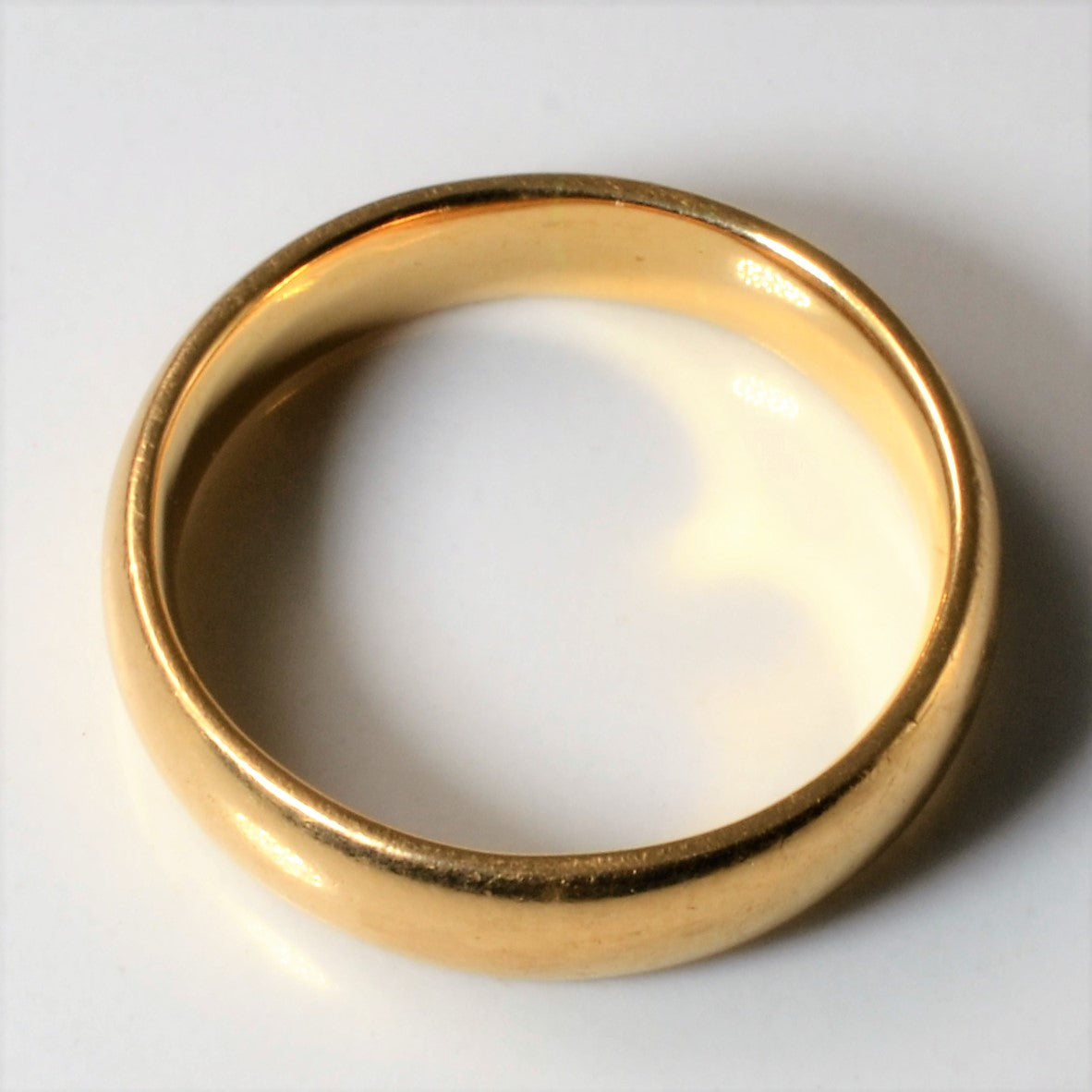 18k Yellow Gold Plain Band | SZ 9.75 |
