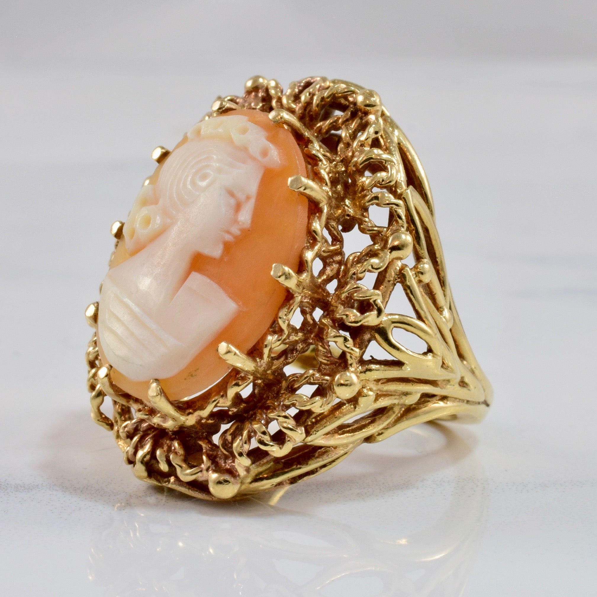 Large Cameo Ring | SZ 7 |