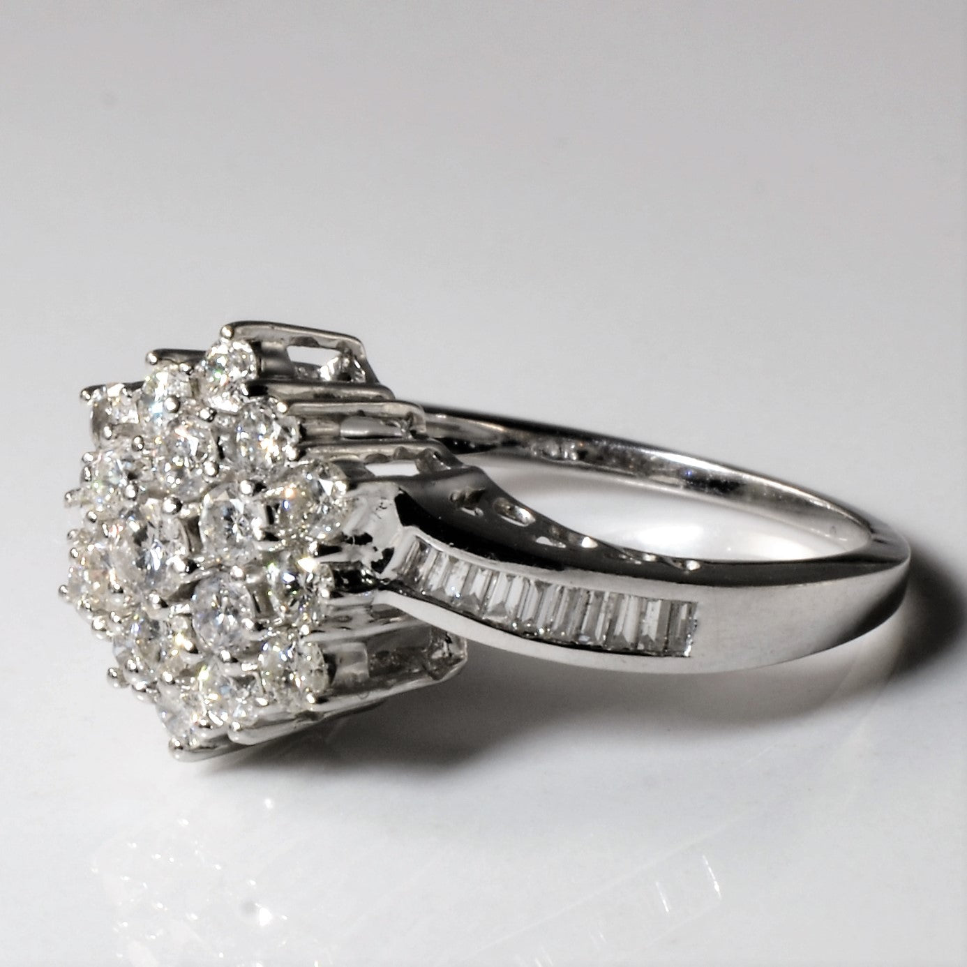 Bypass Diamond Cluster Ring | 1.08ctw | SZ 6.25 |
