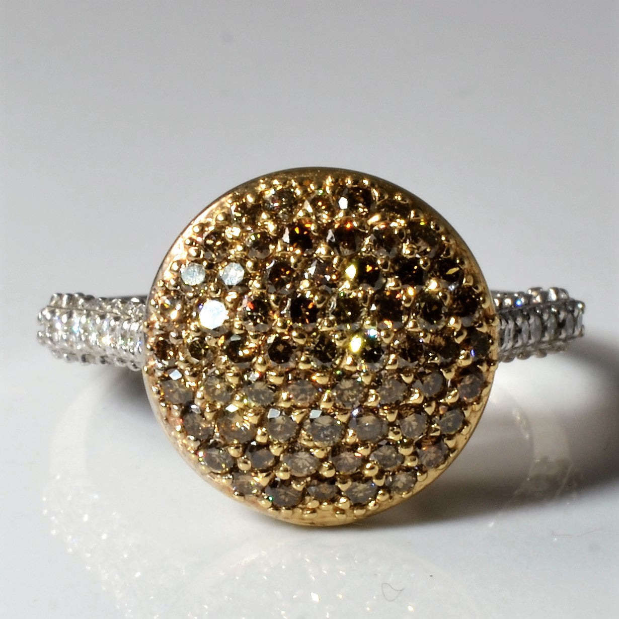 Bague sertie de diamants en grappe | 1,55 ct | Taille 7,75 |