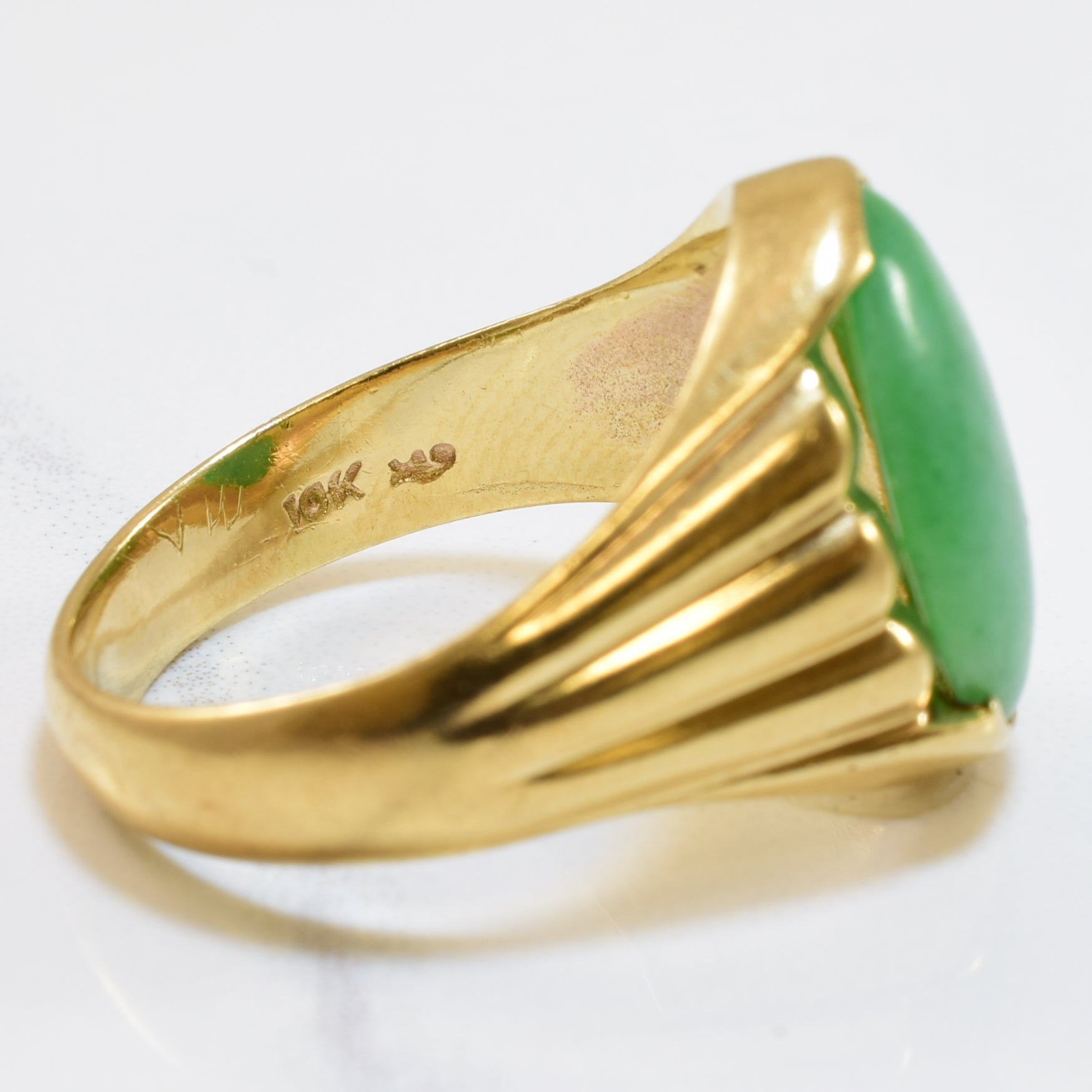 Jade Cocktail Ring | 4.00ct | SZ 9.75 |