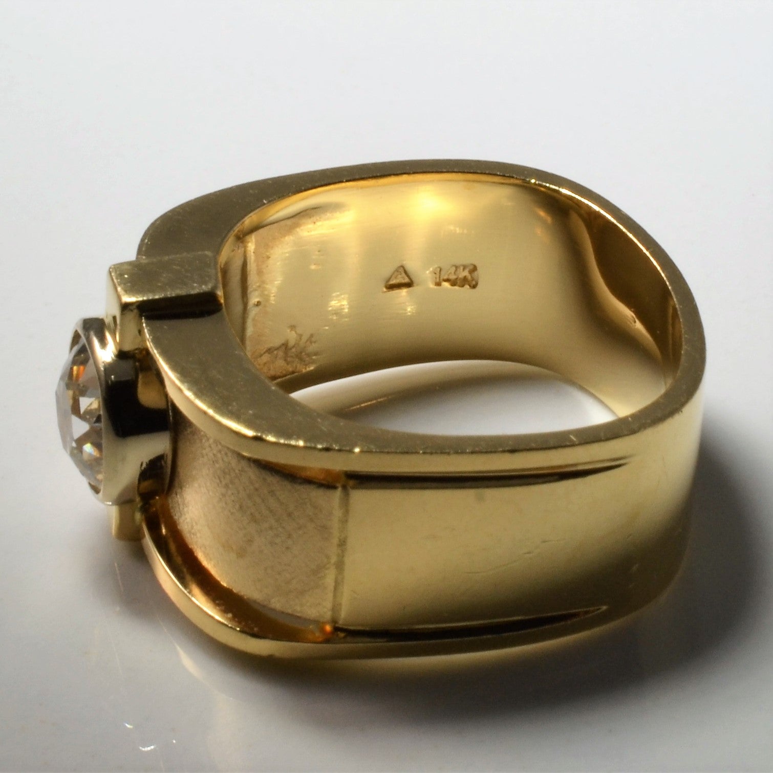 'Birks' Custom Bezel Set Old Mine Diamond Chunky Ring | 1.31ct | SZ 7 |