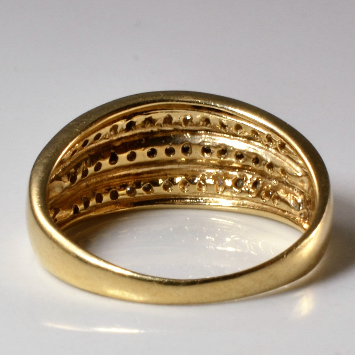 Triple Row Diamond Ring | 0.21ctw | SZ 6.75 |