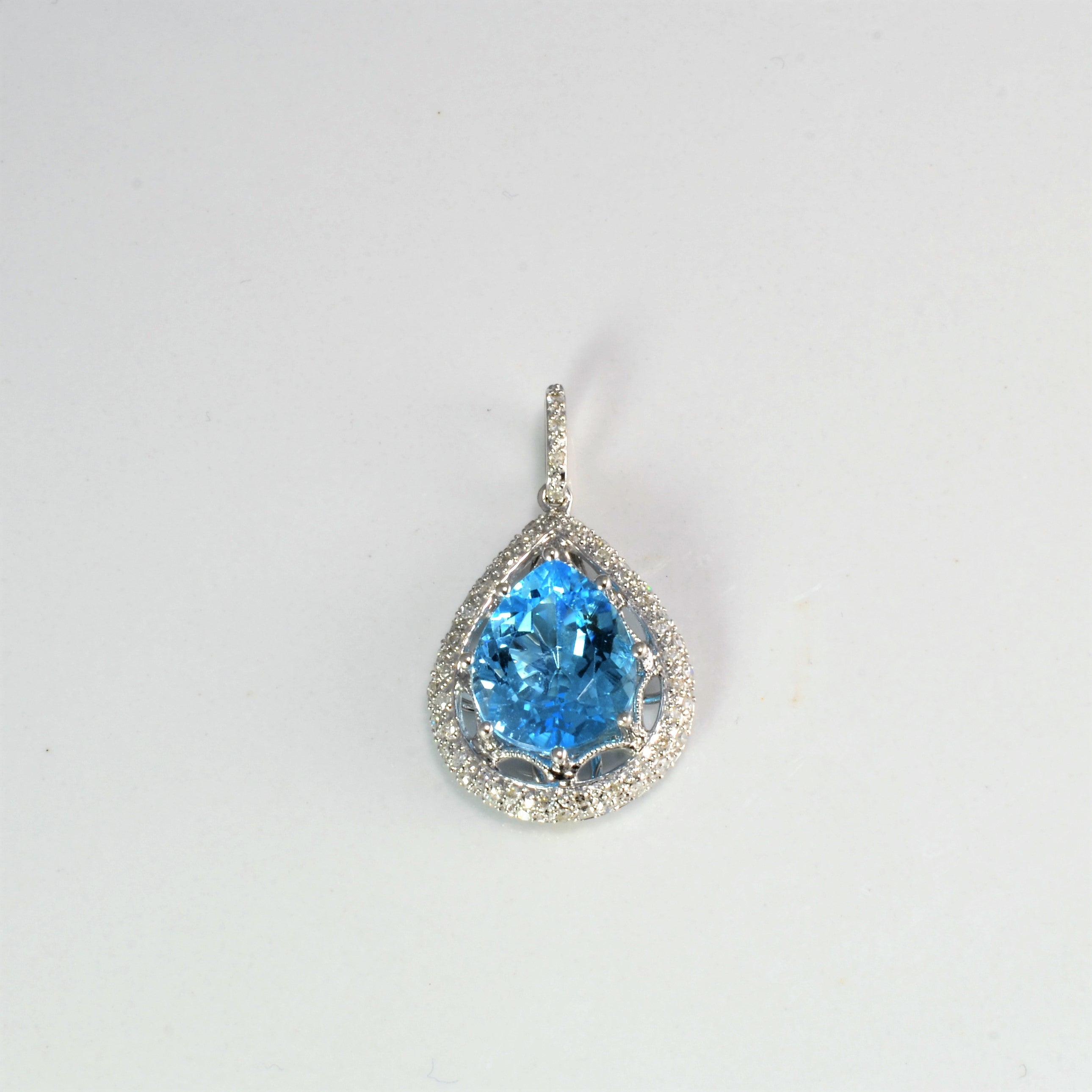 Effy' Topaz & Diamond Pendant | 0.15 ctw |