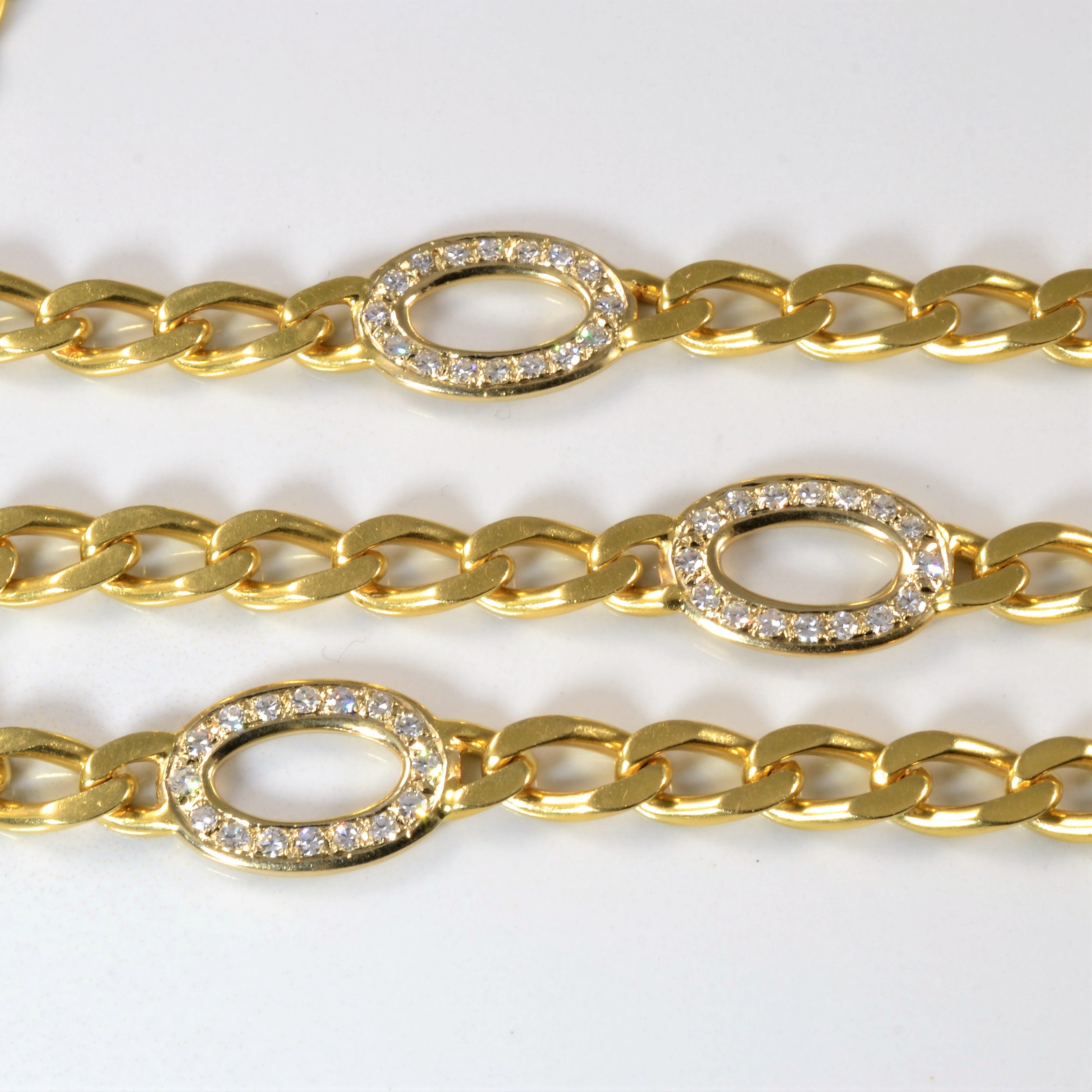 Diamond Cable Chain Necklace | 1.92ctw | 35" |