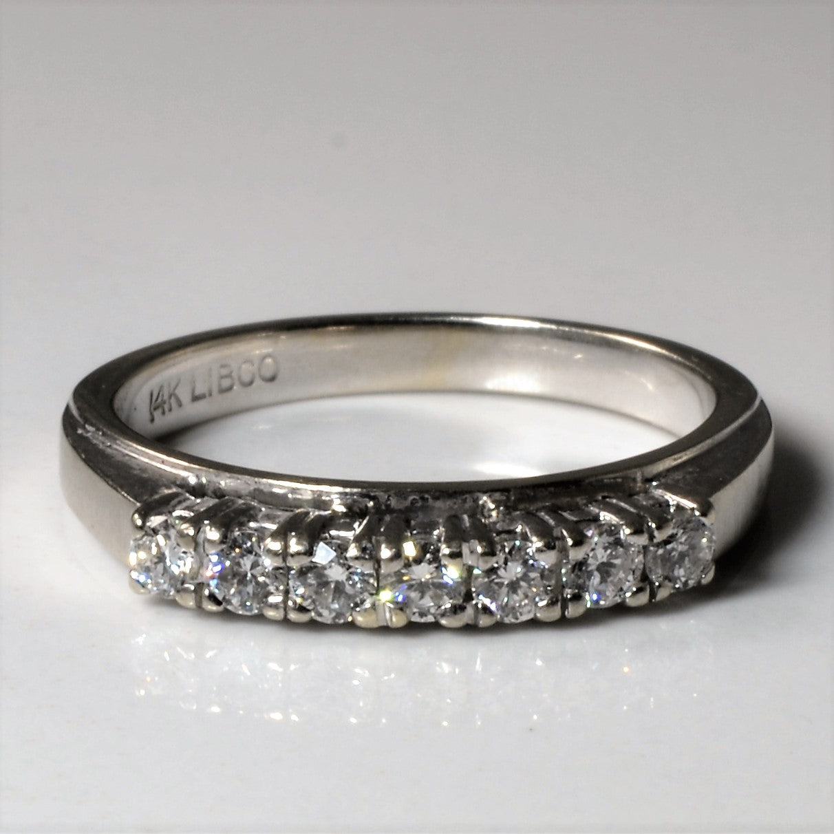 High Set Diamond Wedding Band | 0.25ctw | SZ 5.75 |