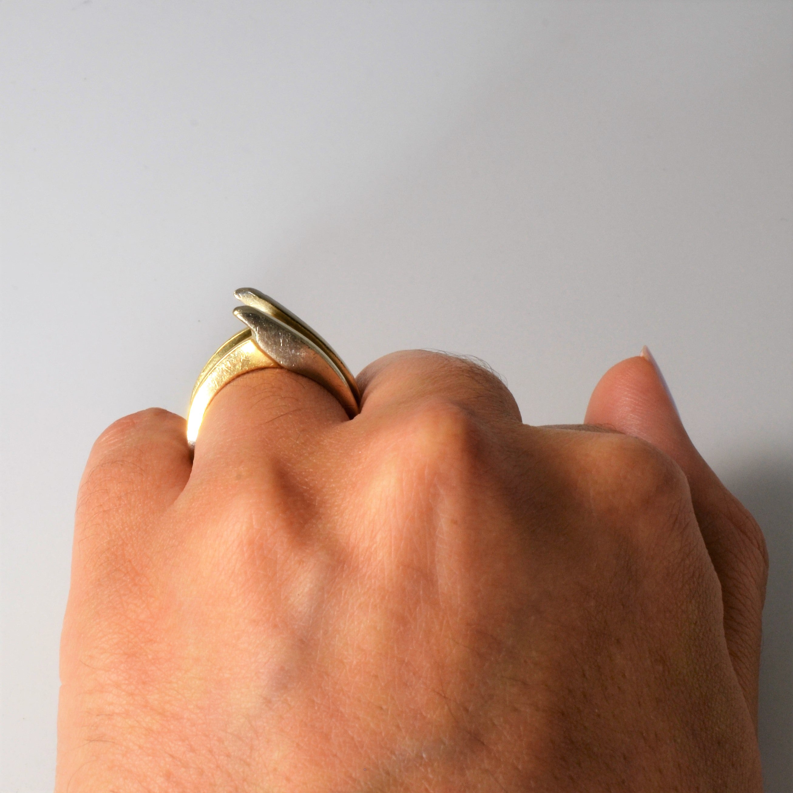 Unique Bypass Two Tone Ring Enhancer | SZ 5.75 |