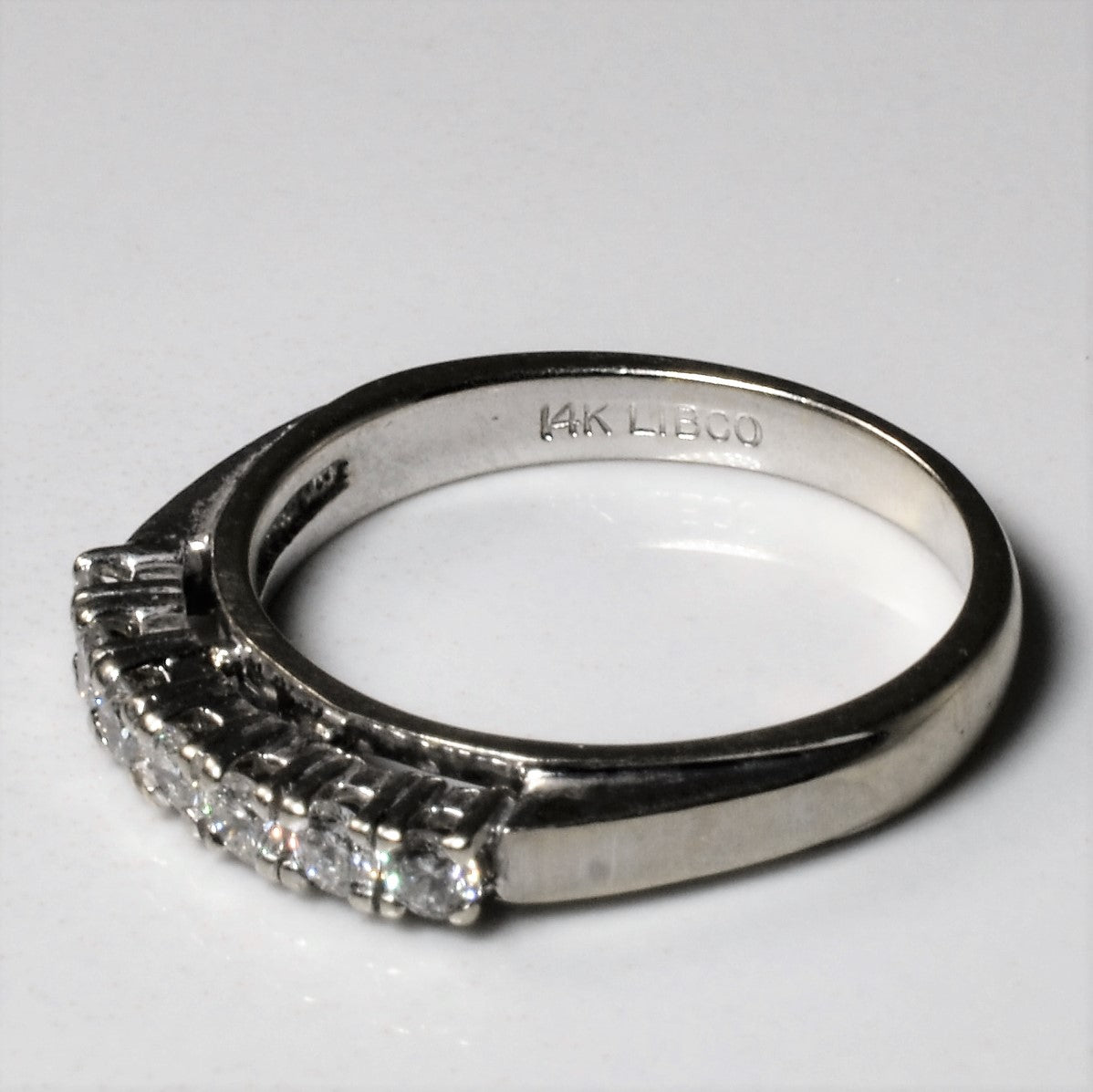 High Set Diamond Wedding Band | 0.25ctw | SZ 5.75 |