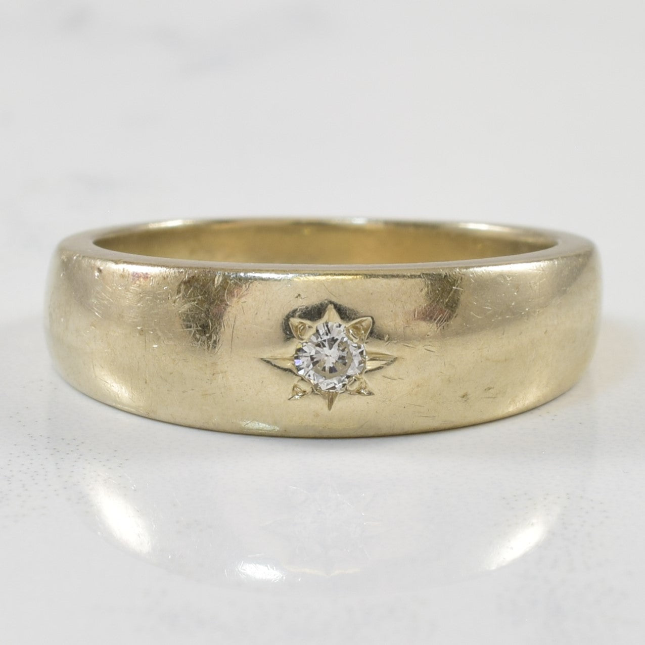Star Burst Diamond Band | 0.08ct | SZ 8.25 |