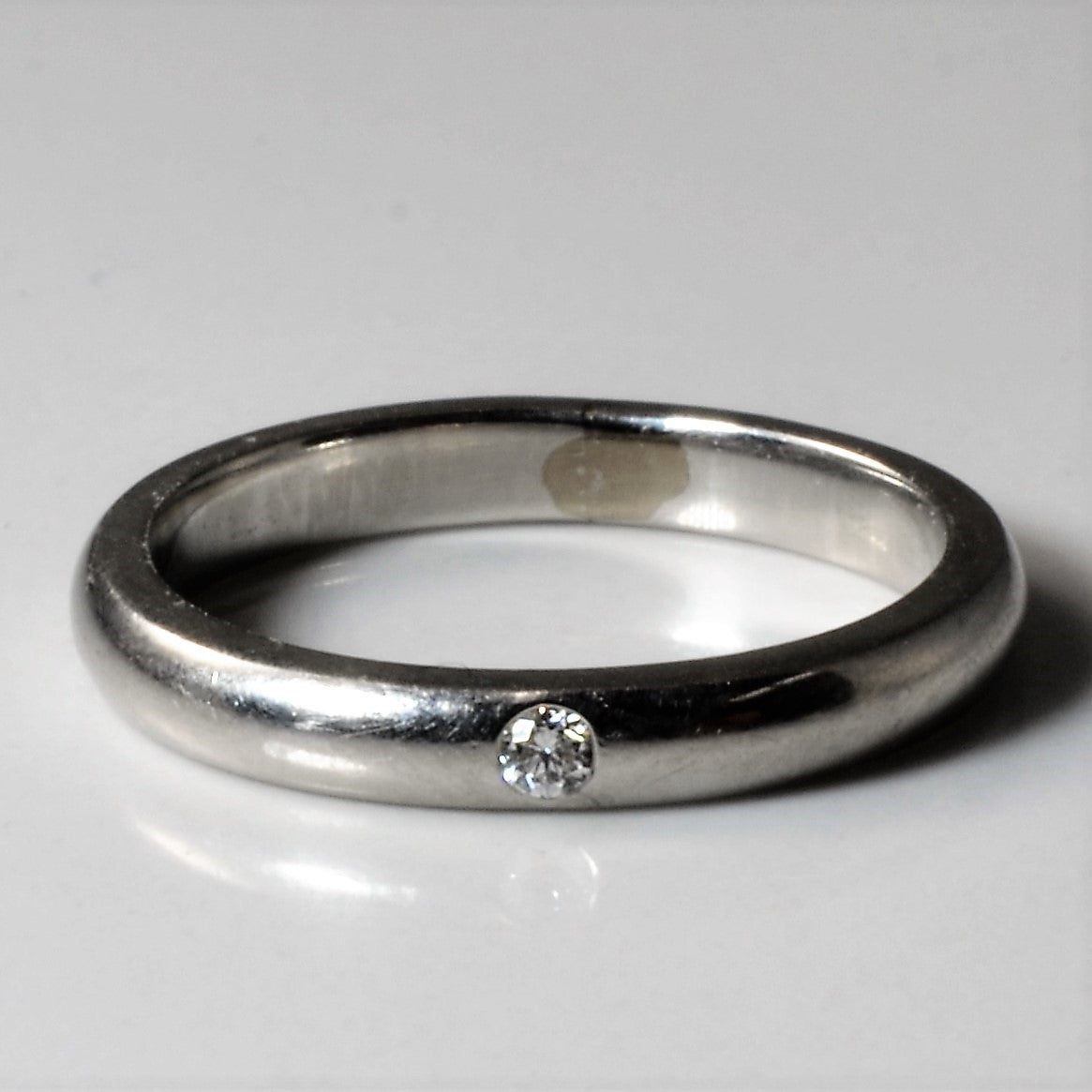 Bague en platine et diamants Elsa Peretti de Tiffany & Co. | 0,02 ct | Taille 4,5 |