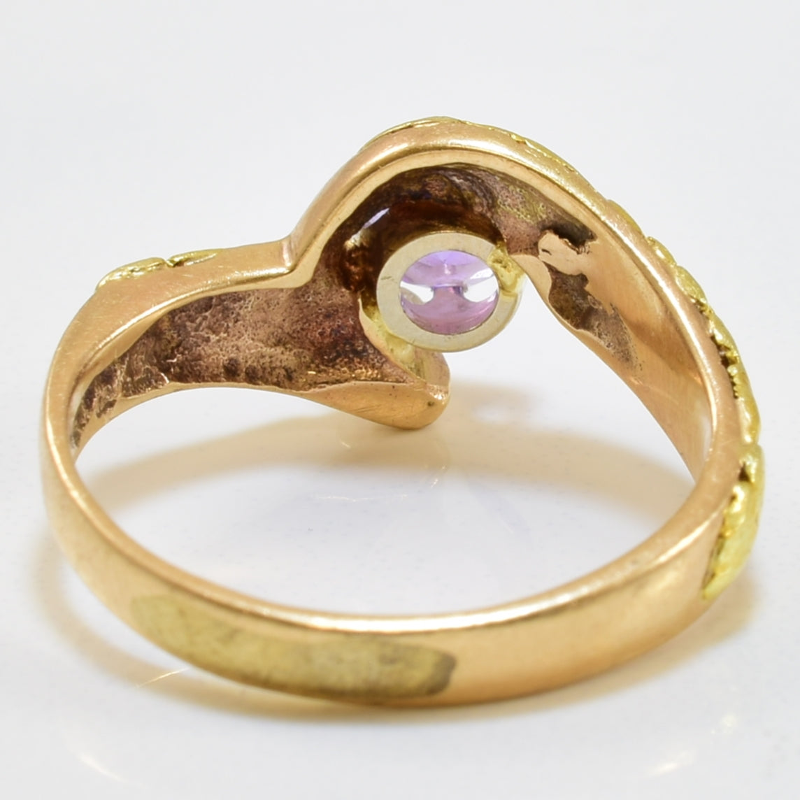 Amethyst & Diamond Bypass Ring | 0.40ct, 0.04ctw | SZ 5.5 |