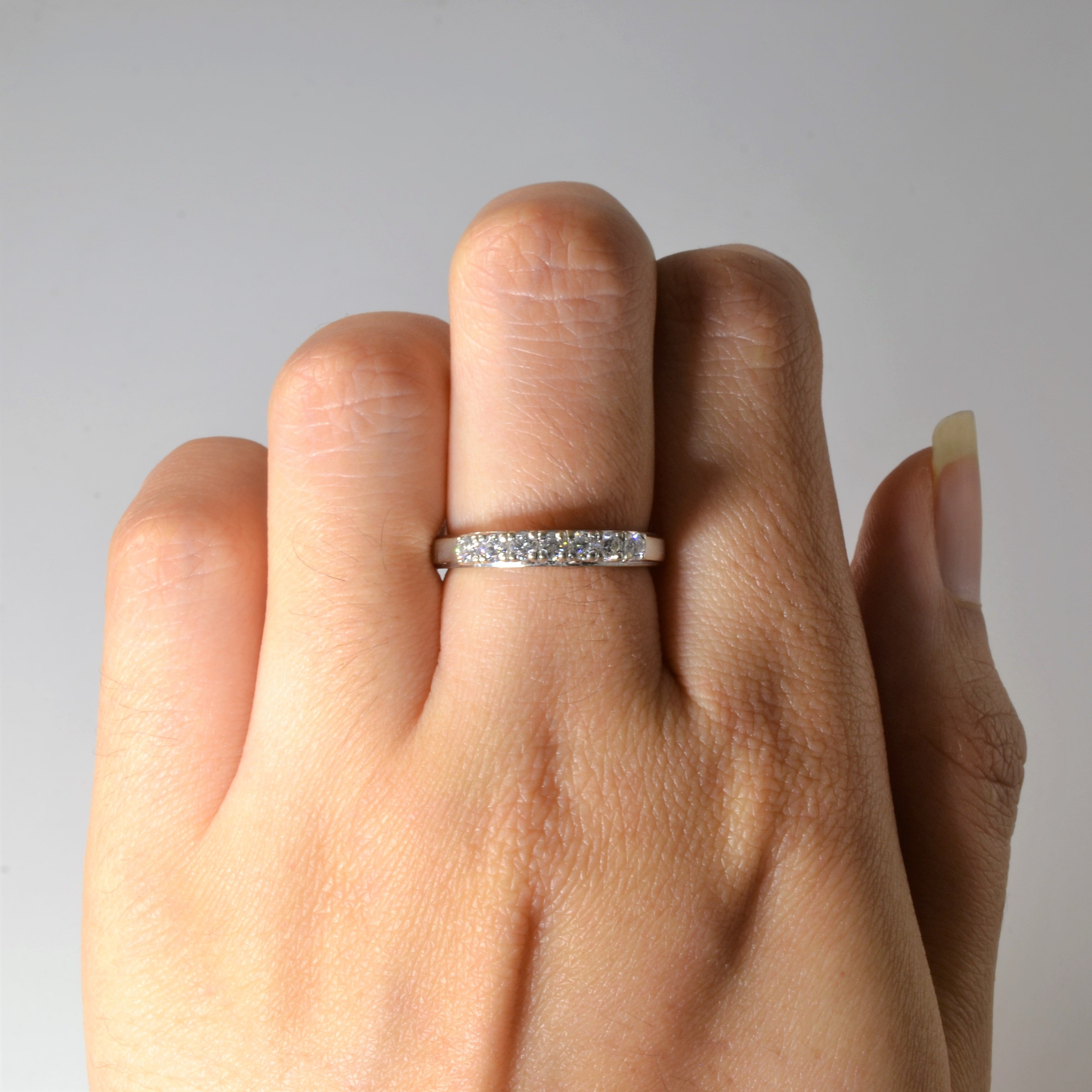 High Set Diamond Wedding Band | 0.25ctw | SZ 5.75 |