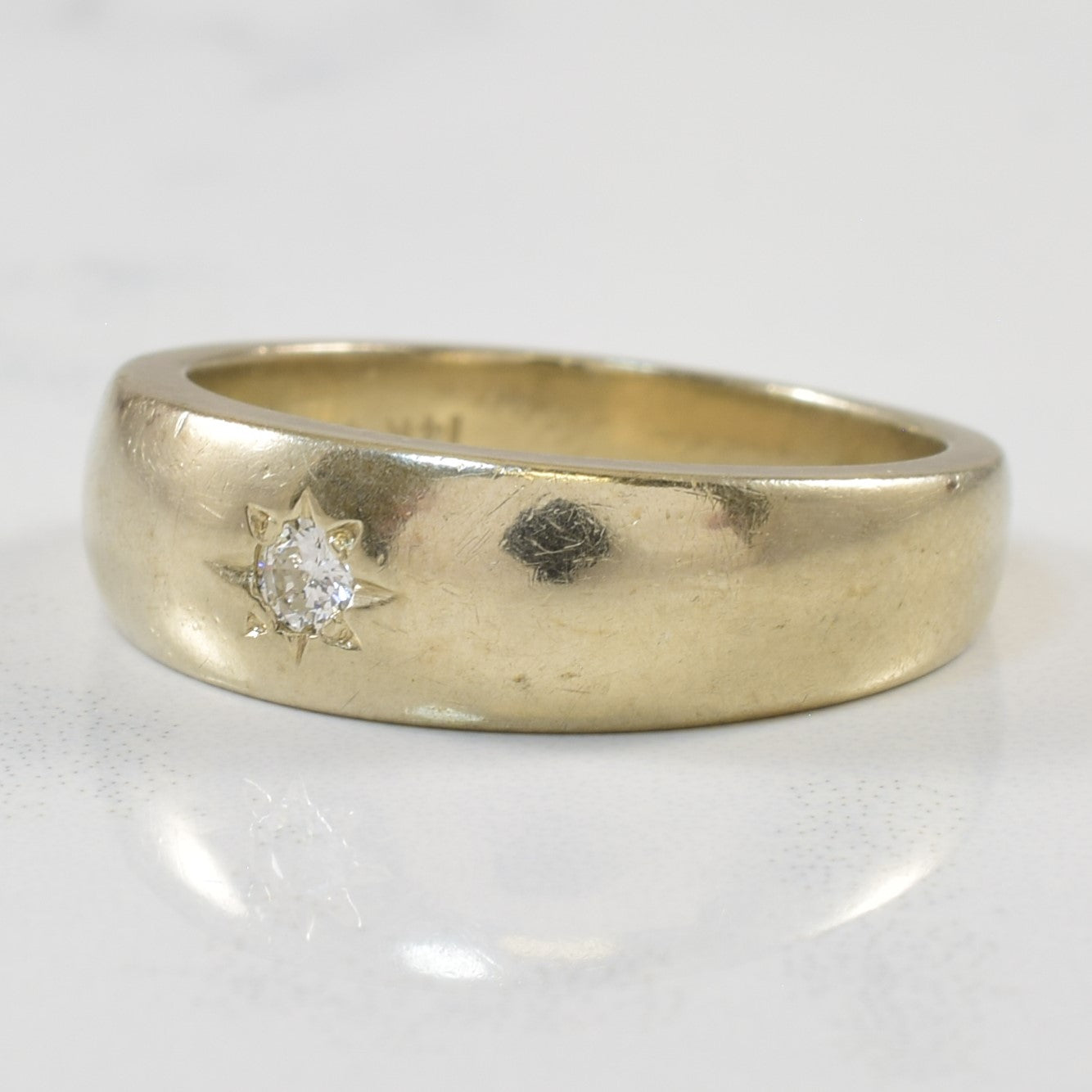 Star Burst Diamond Band | 0.08ct | SZ 8.25 |