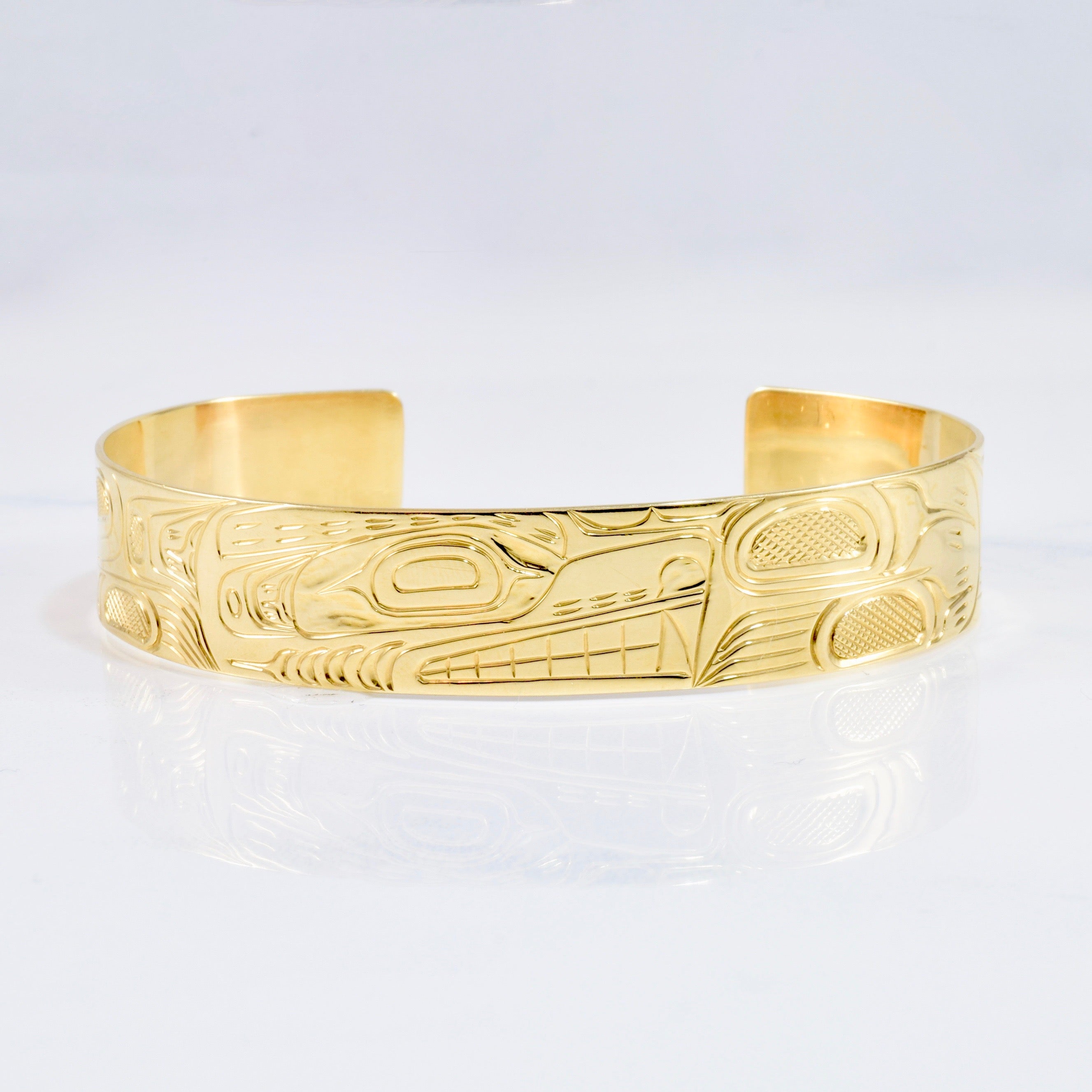 Bracelet manchette d'art autochtone | Taille 7,5" |