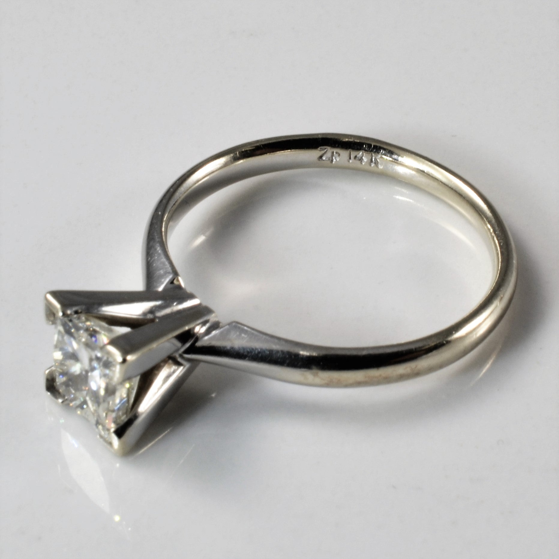 High Set Princess Diamond Solitaire Engagement Ring | 1.00ct | SZ 7 |