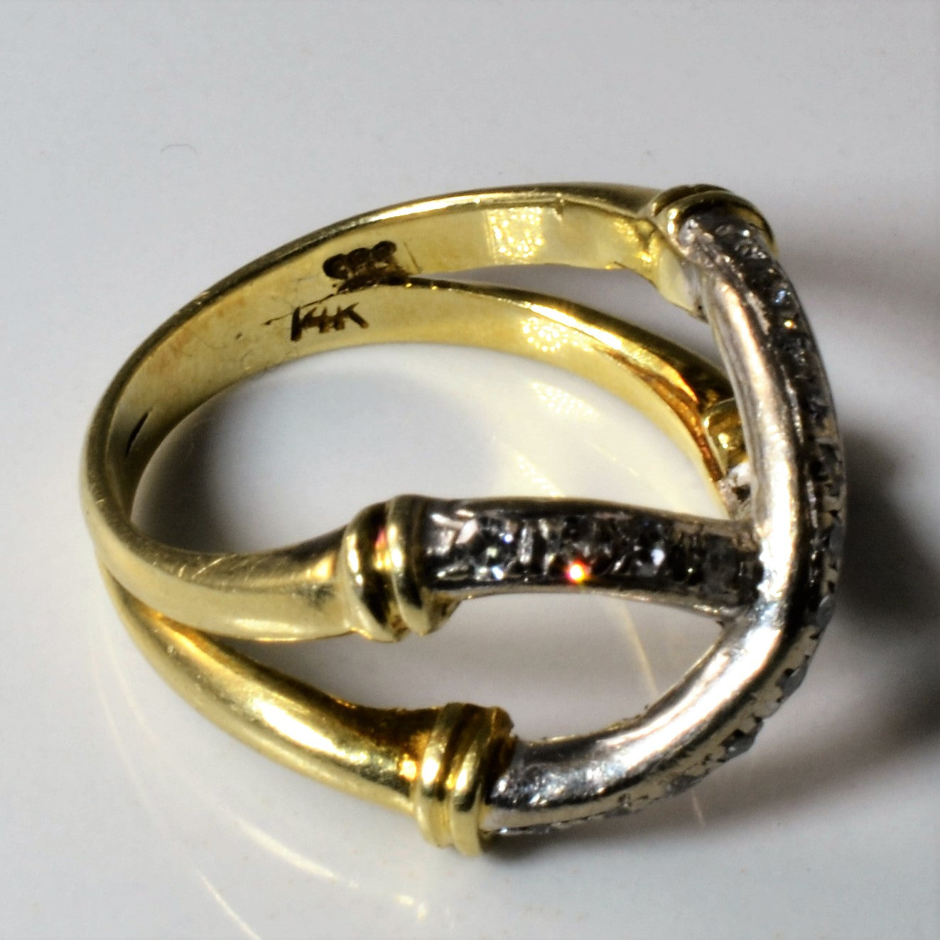 Crossover Diamond Ring | 0.24ctw | SZ 5.5 |