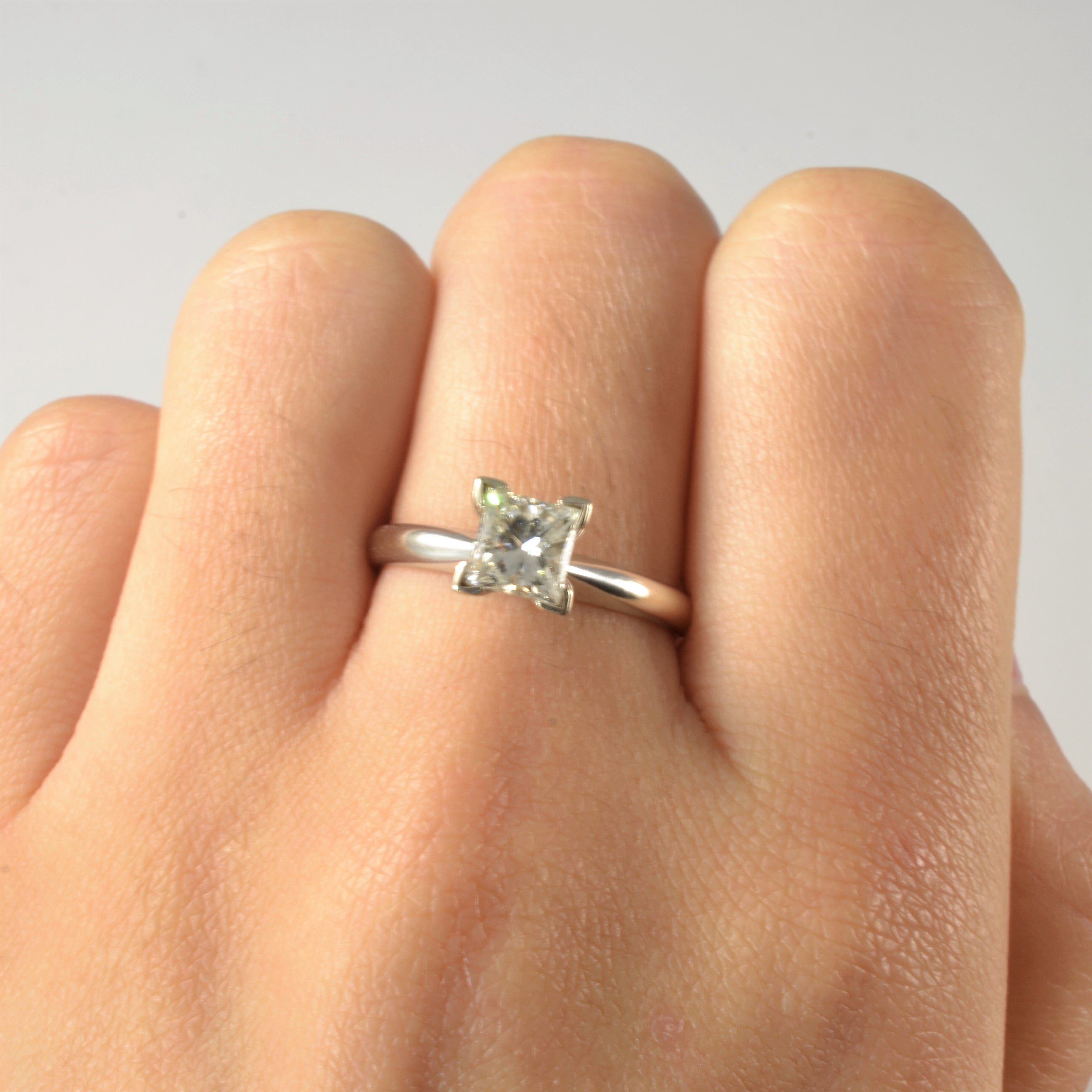 High Set Princess Diamond Solitaire Engagement Ring | 1.00ct | SZ 7 |
