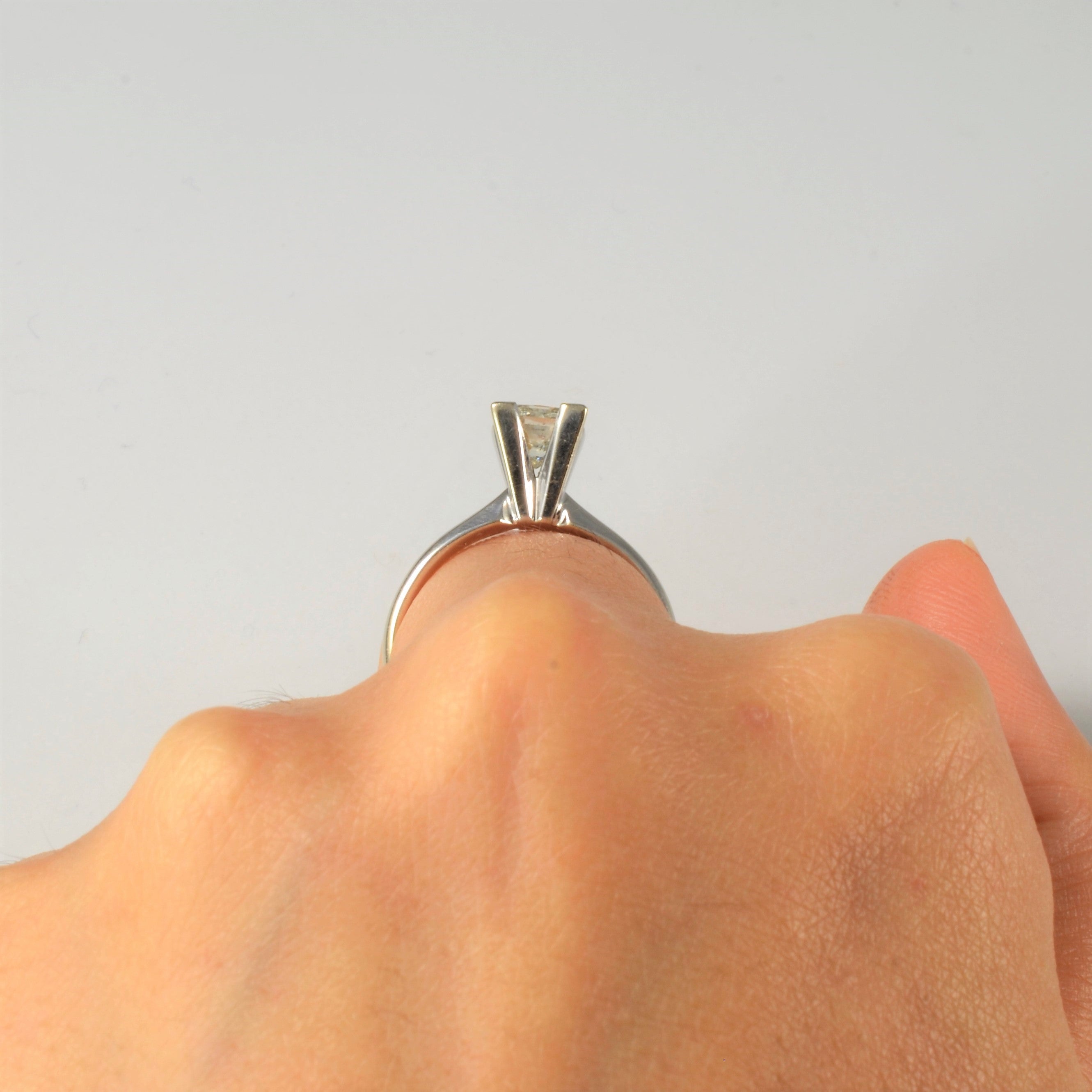 High Set Princess Diamond Solitaire Engagement Ring | 1.00ct | SZ 7 |