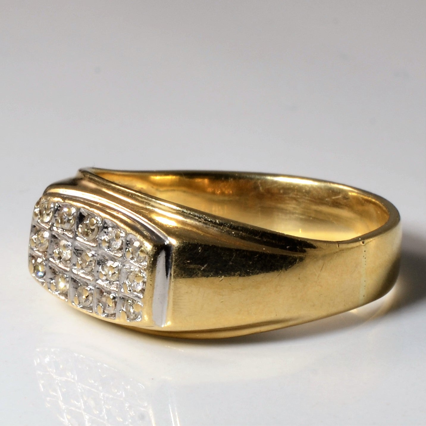 Cluster Set Diamond Grid Ring | 0.12ctw | SZ 10 |