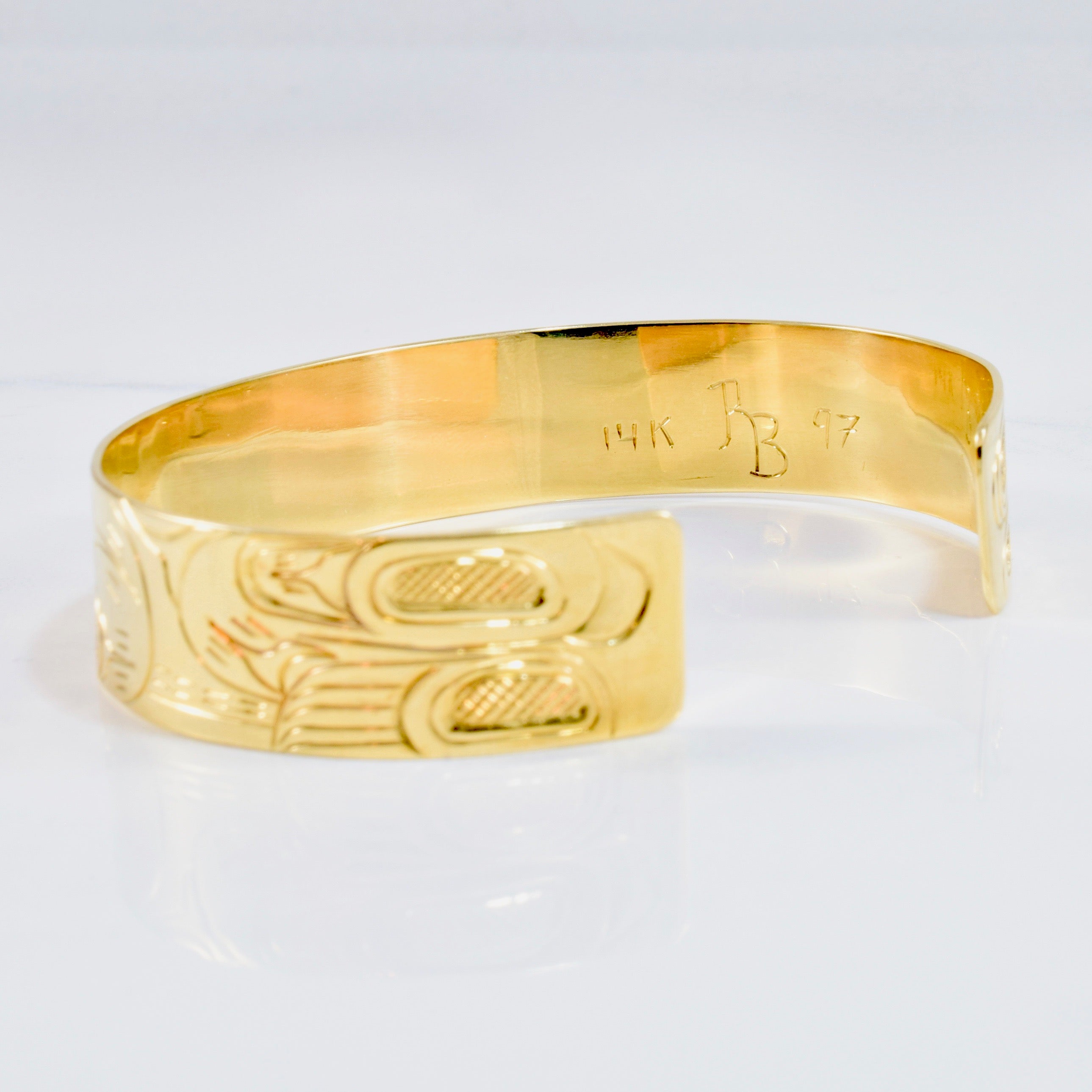Bracelet manchette d'art autochtone | Taille 7,5" |