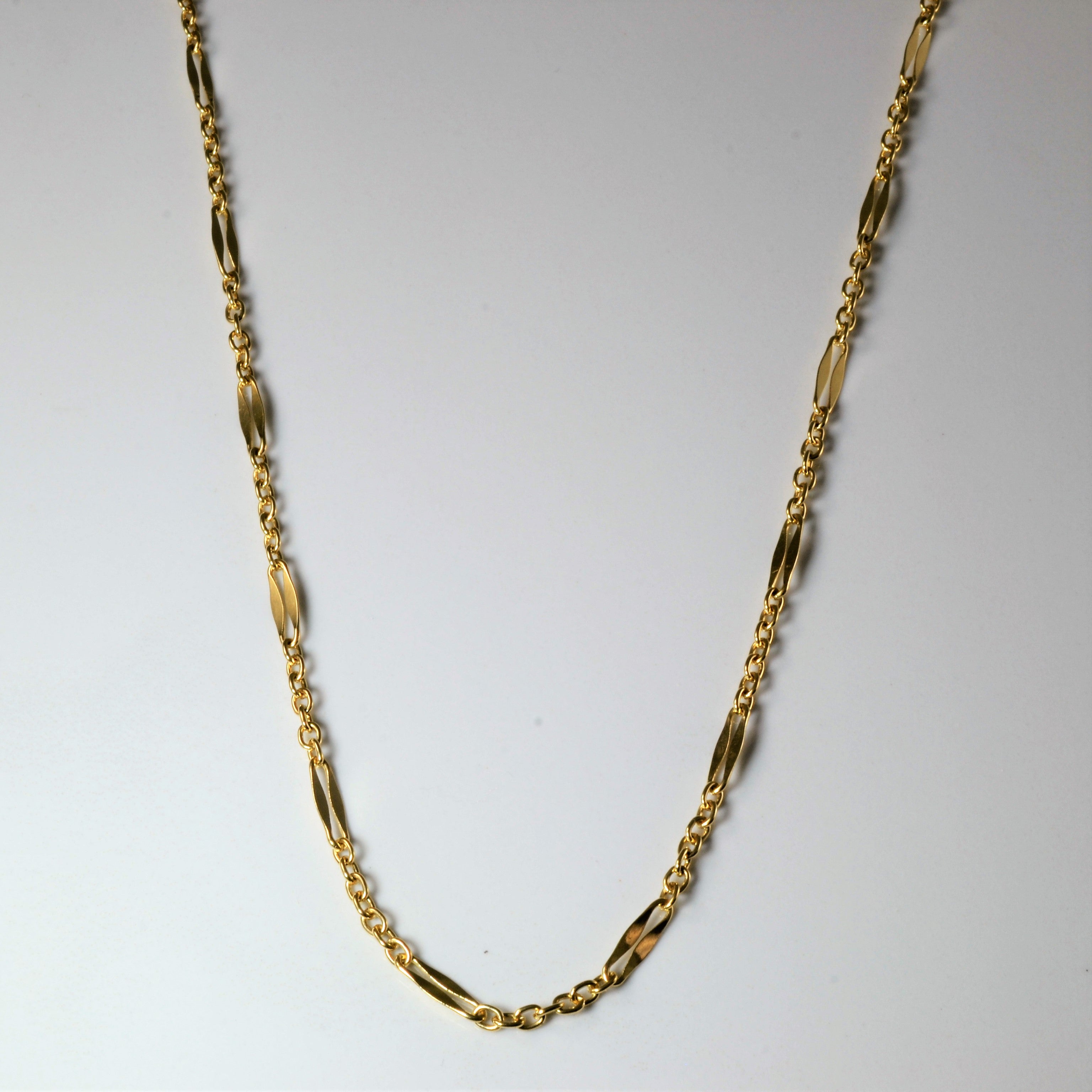 14k Yellow Gold Long & Short Chain | 21" |