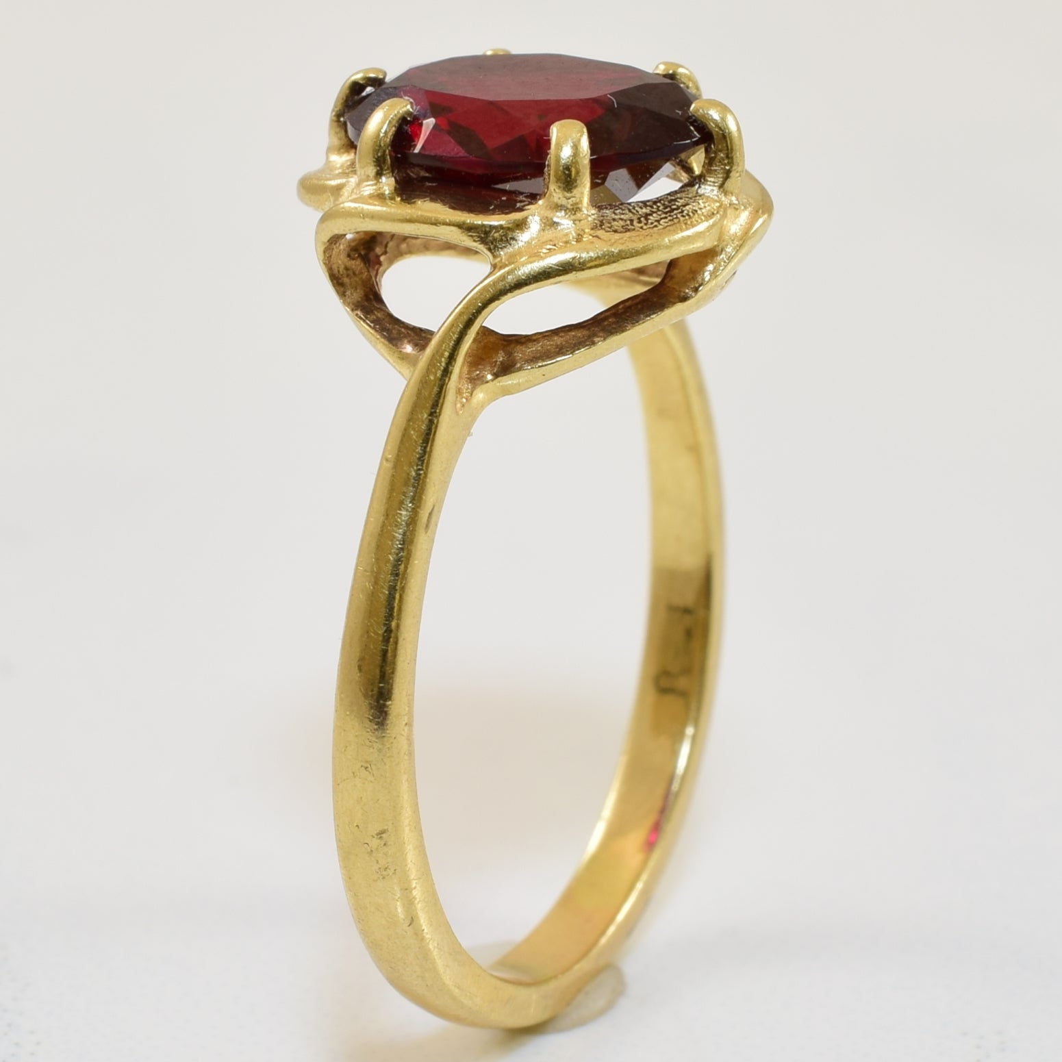 Synthetic Ruby Cocktail Ring | 2.86ct | SZ 8.75 |